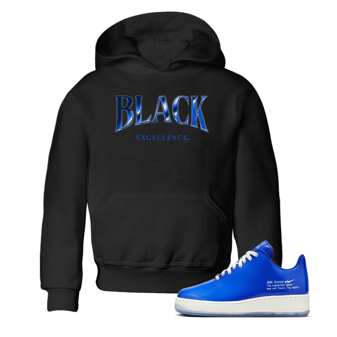 Black Excellence snkmatch Tees Kids - Air Force 1 404 Error