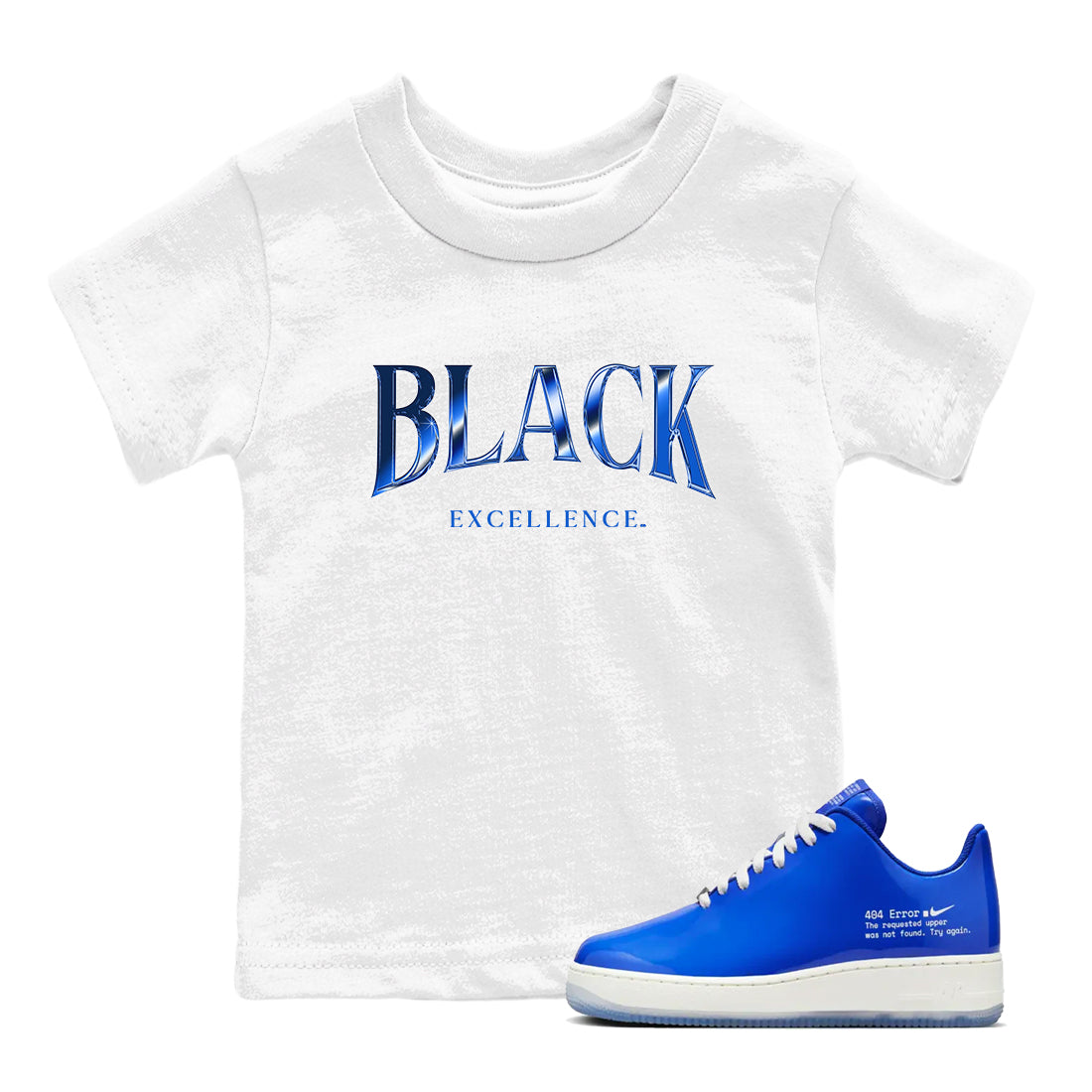 Black Excellence snkmatch Tees Kids - Air Force 1 404 Error