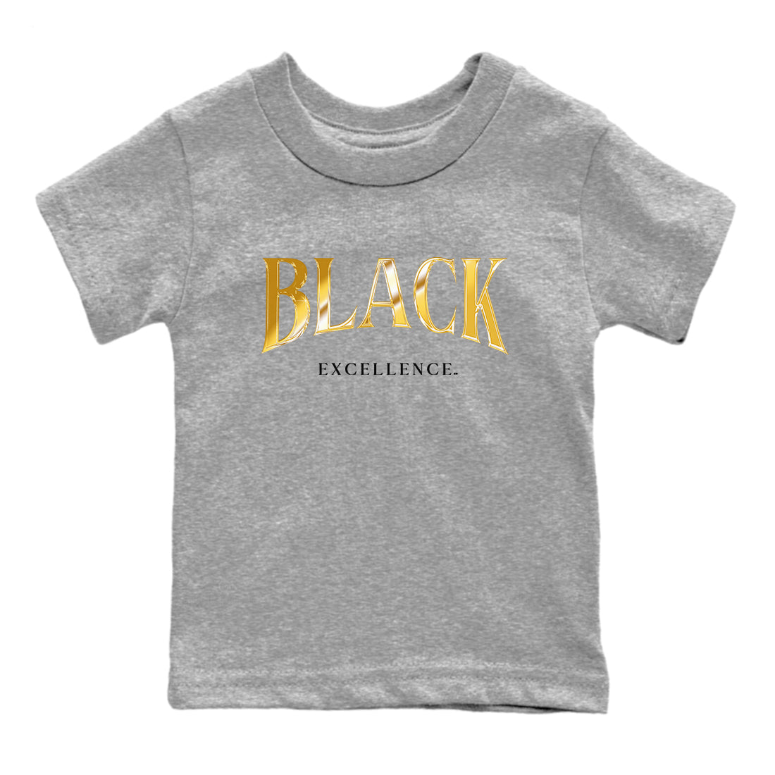 Black Excellence snkmatch Tees Kids - Air Jordan 1 Black Metallic Gold