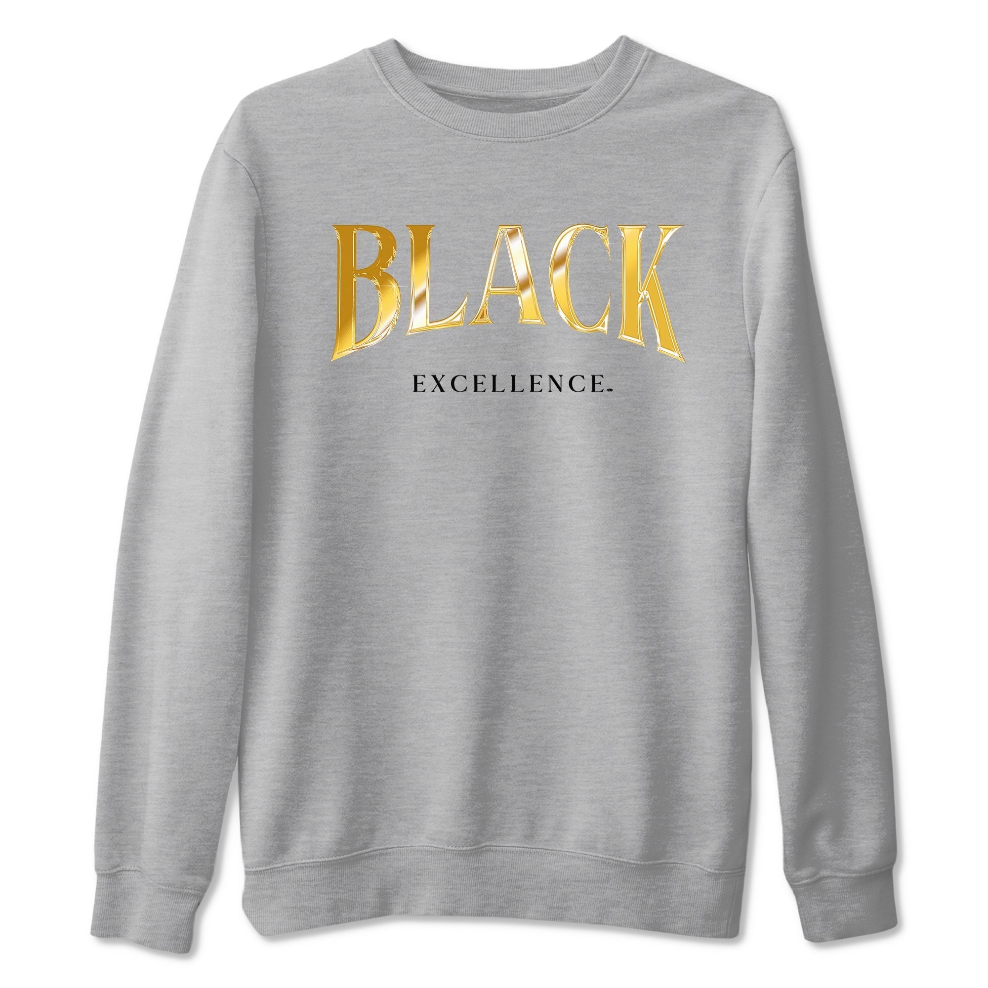 Black Excellence snkmatch Tees - Air Jordan 1 Black Metallic Gold