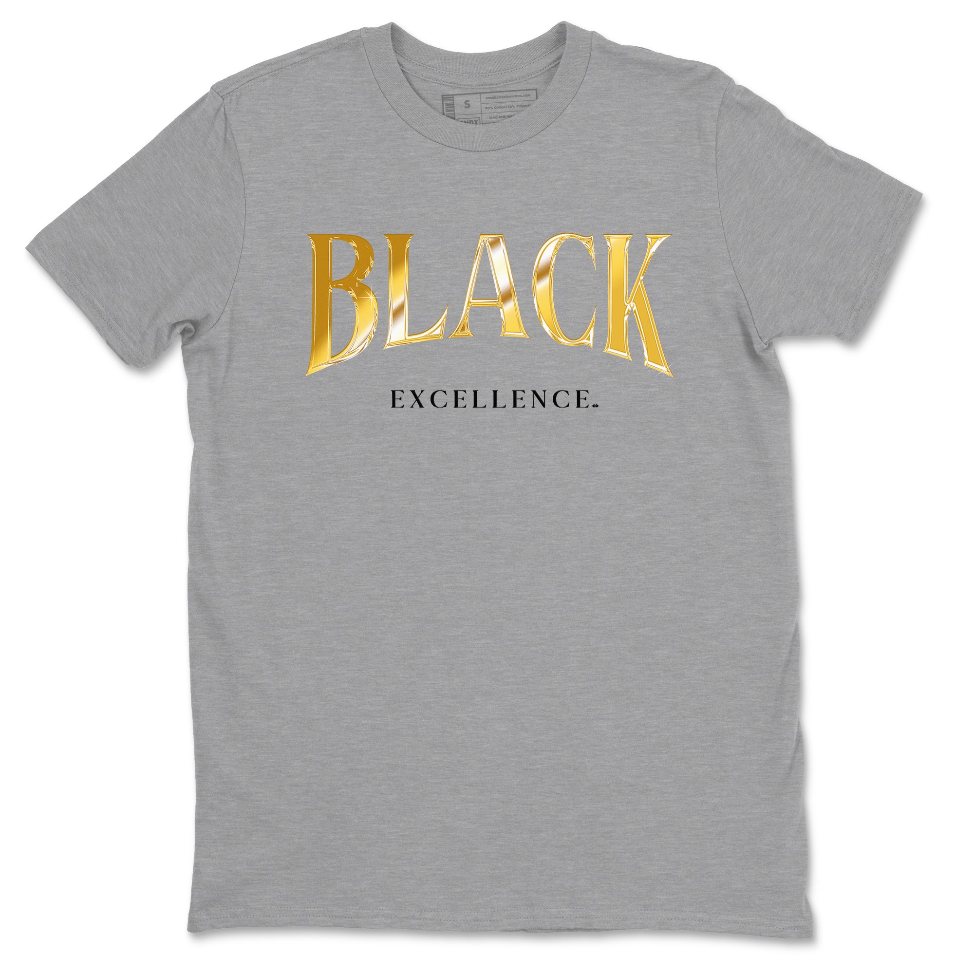 Black Excellence snkmatch Tees - Air Jordan 1 Black Metallic Gold