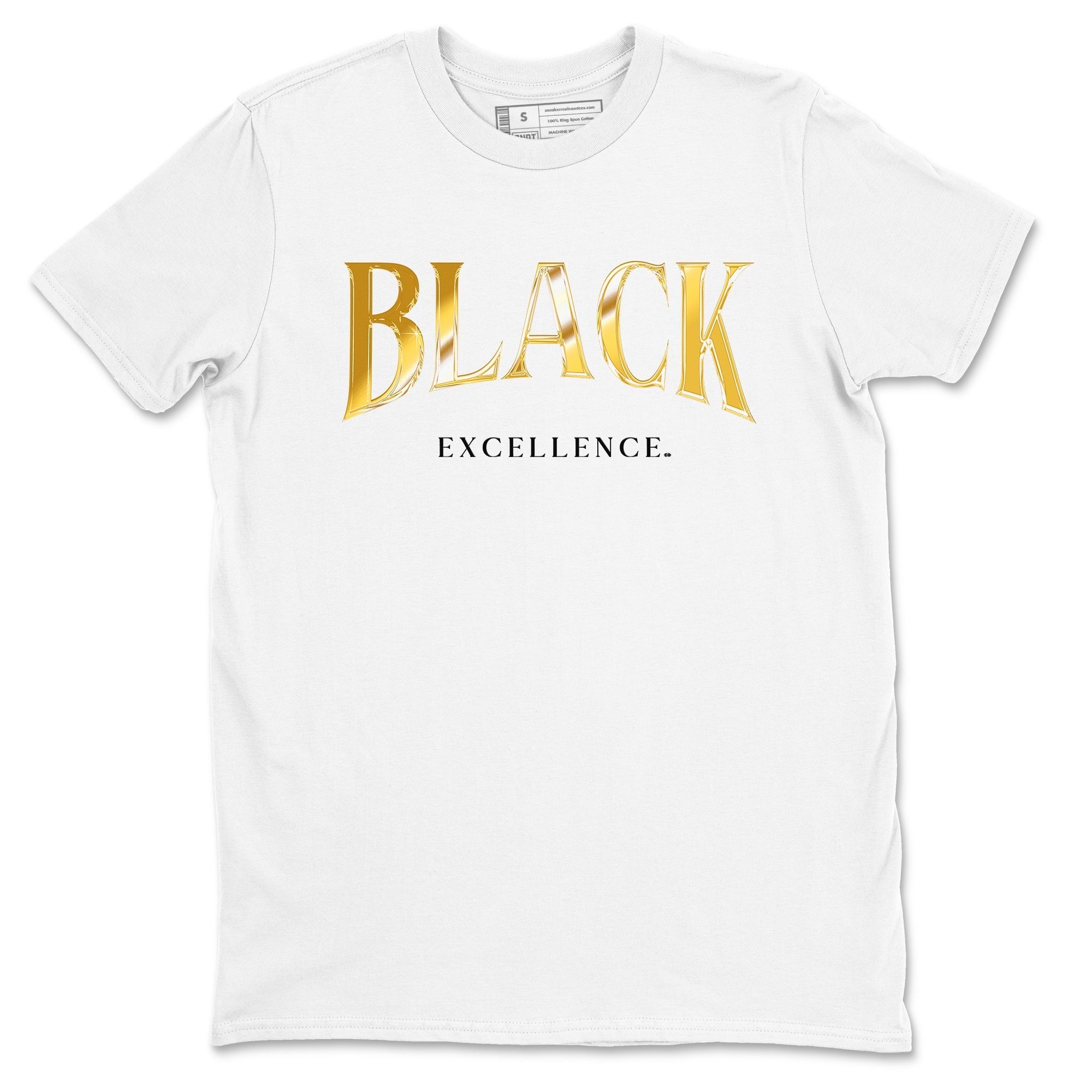 Black Excellence snkmatch Tees - Air Jordan 1 Black Metallic Gold