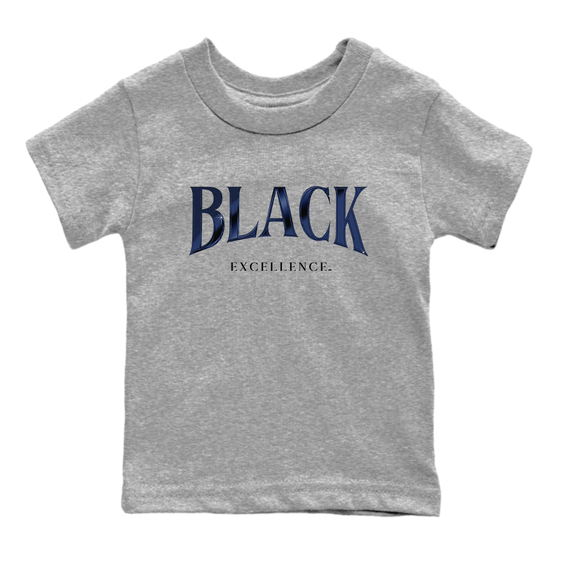 Black Excellence snkmatch Tees Kids - Air Jordan 1 Midnight Navy