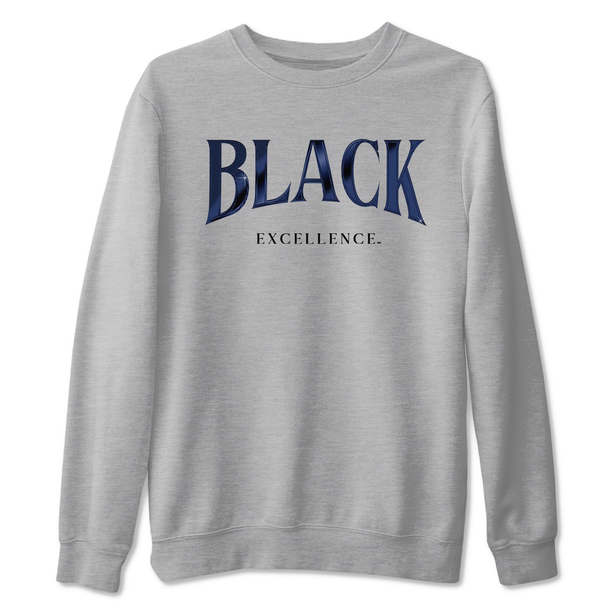 Black Excellence snkmatch Tees - Air Jordan 1 Midnight Navy