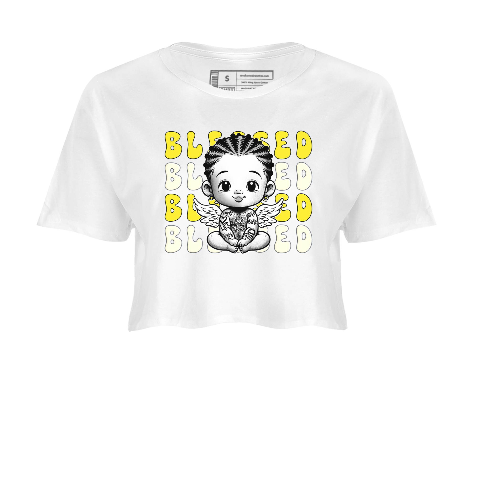 Blessed snkmatch Women's Top - Air Jordan 4 Vivid Sulfur