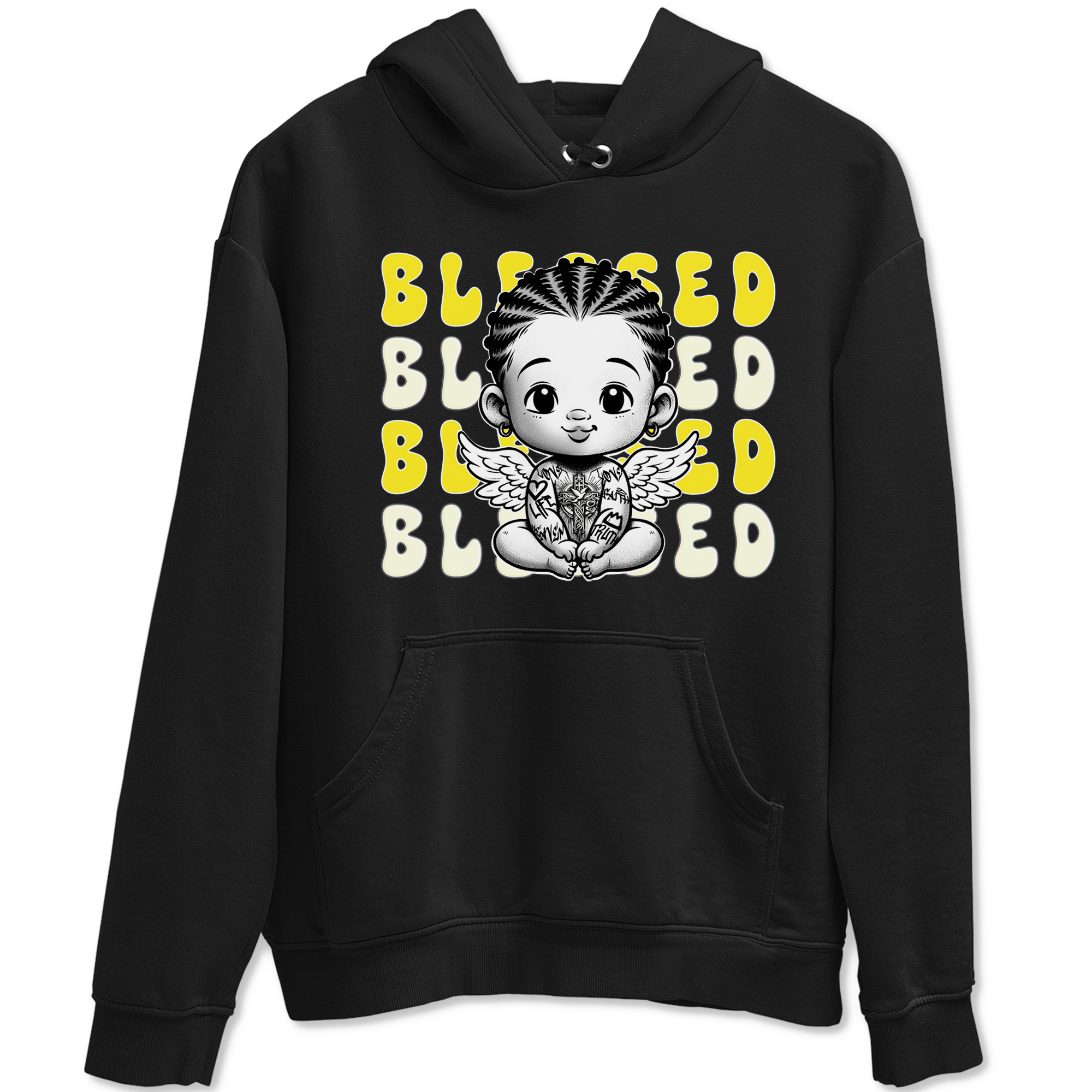 Blessed snkmatch Tees - Air Jordan 4 Vivid Sulfur