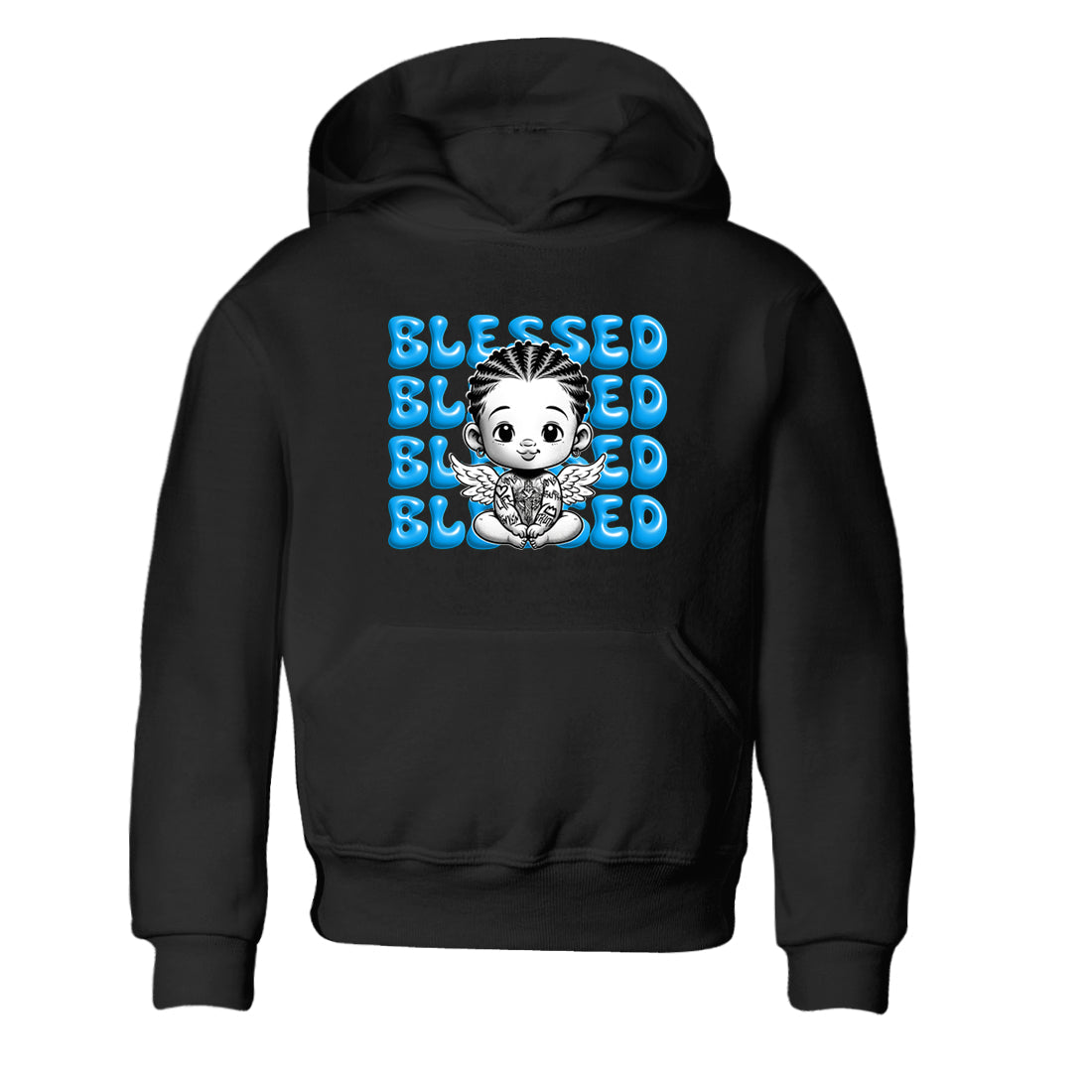 Blessed Baby snkmatch Tees Kids - Air Jordan 1 UNC Reimagined