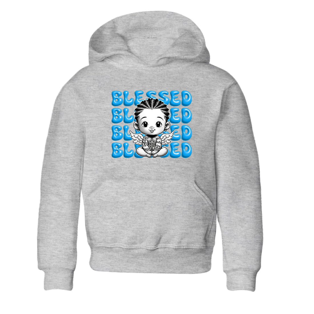 Blessed Baby snkmatch Tees Kids - Air Jordan 1 UNC Reimagined