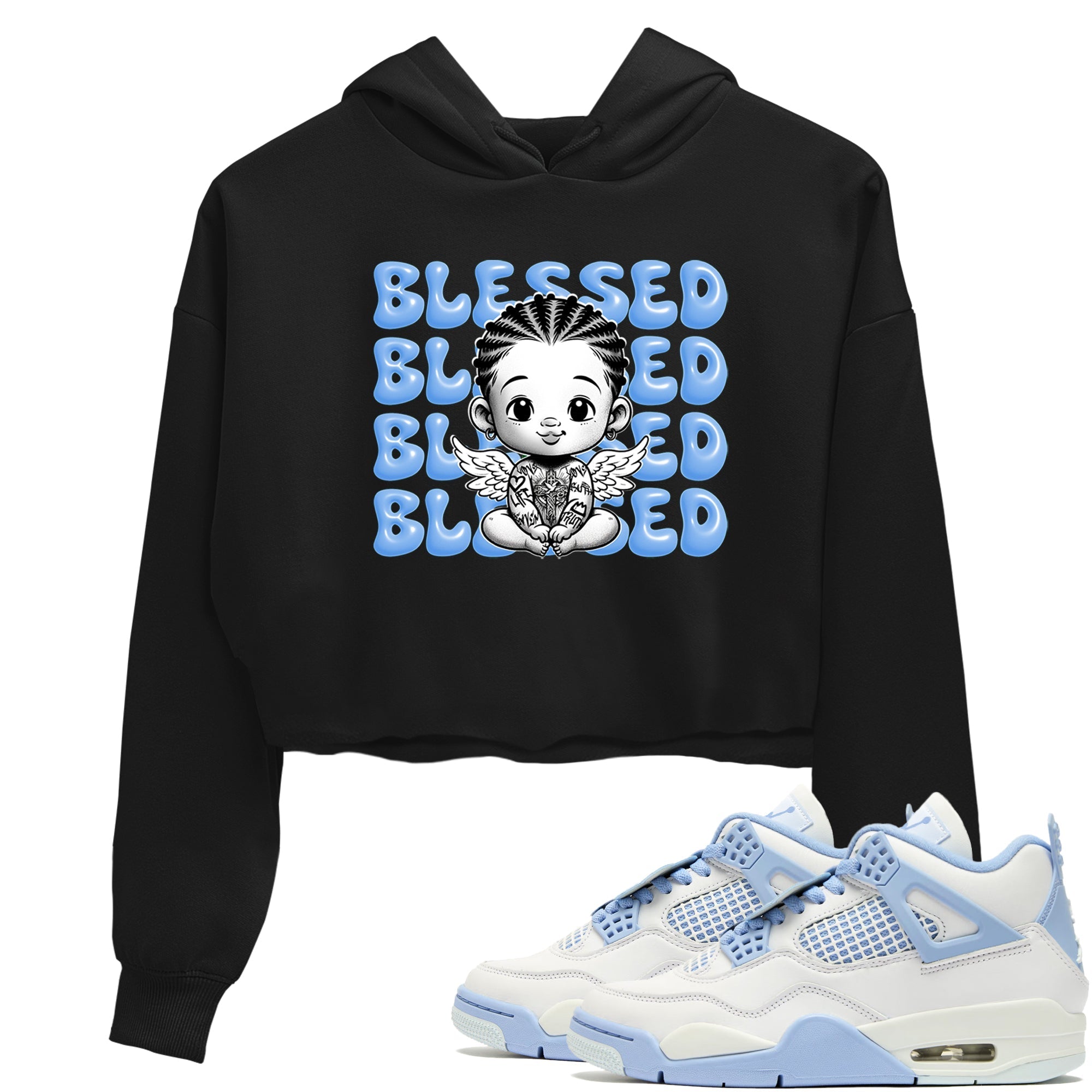 Blessed Baby snkmatch Women's Top - Air Jordan 4 Forget Me Not