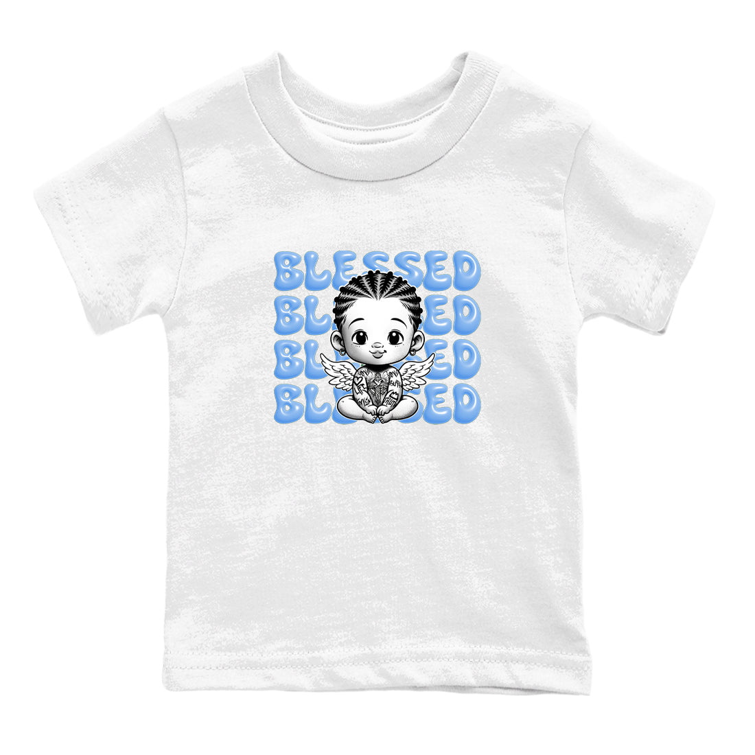 Blessed Baby snkmatch Tees Kids - Air Jordan 4 Forget Me Not
