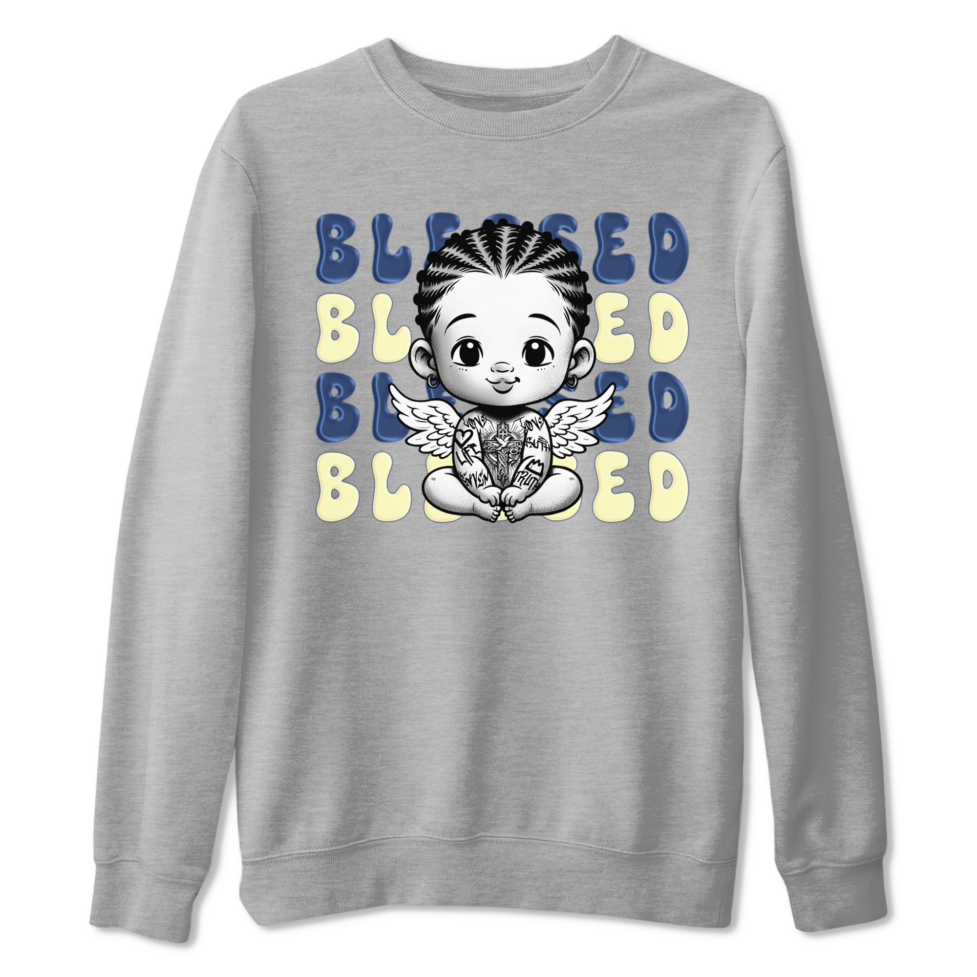 Blessed Baby SNRT Sneaker Tees - Air Jordan 5 A Ma Maniere x Photon Dust