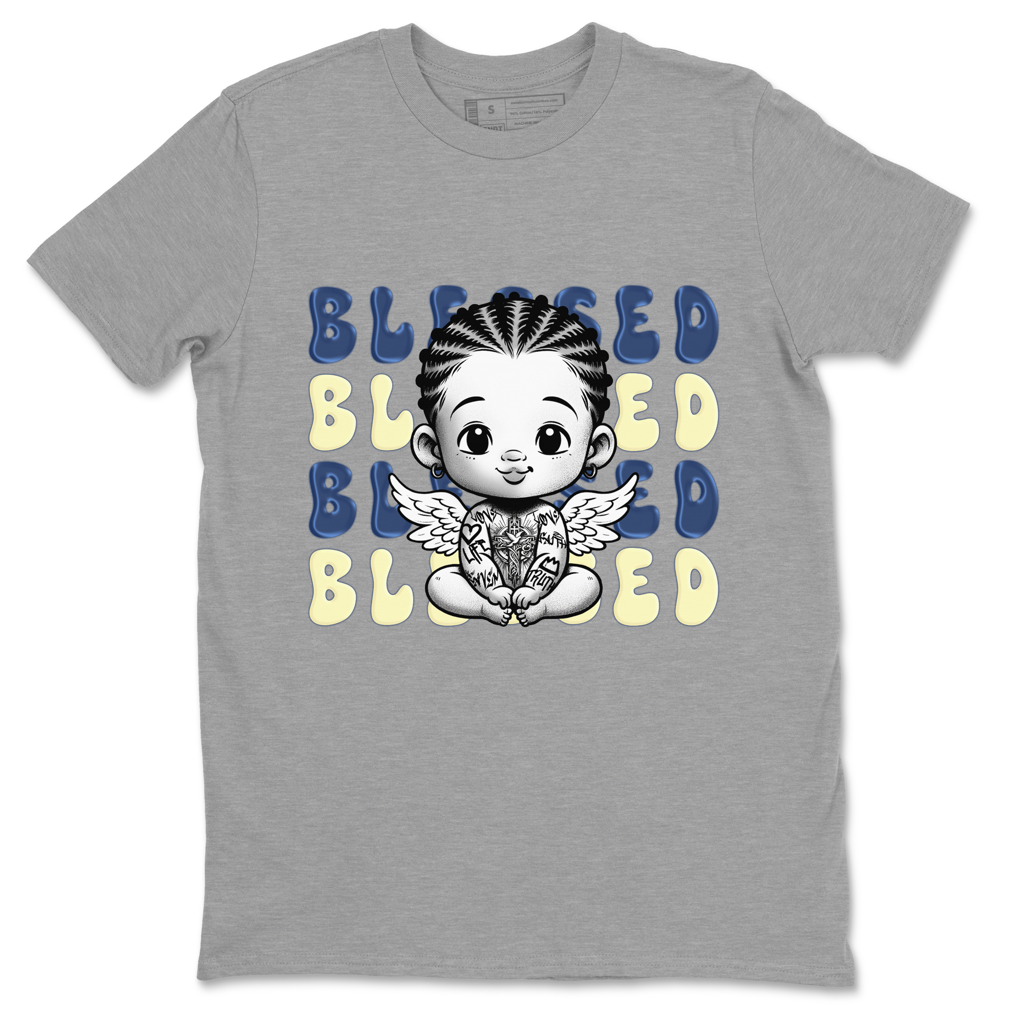 Blessed Baby SNRT Sneaker Tees - Air Jordan 5 A Ma Maniere x Photon Dust