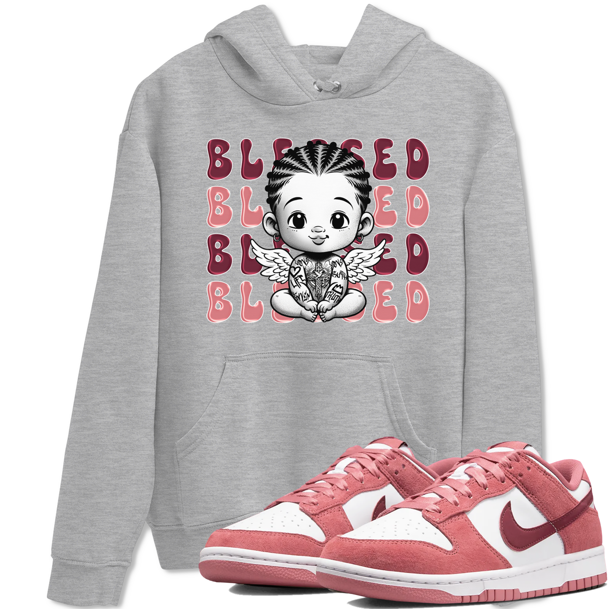 Blessed Baby snkmatch Tee - Dunk Valentines Day 2024