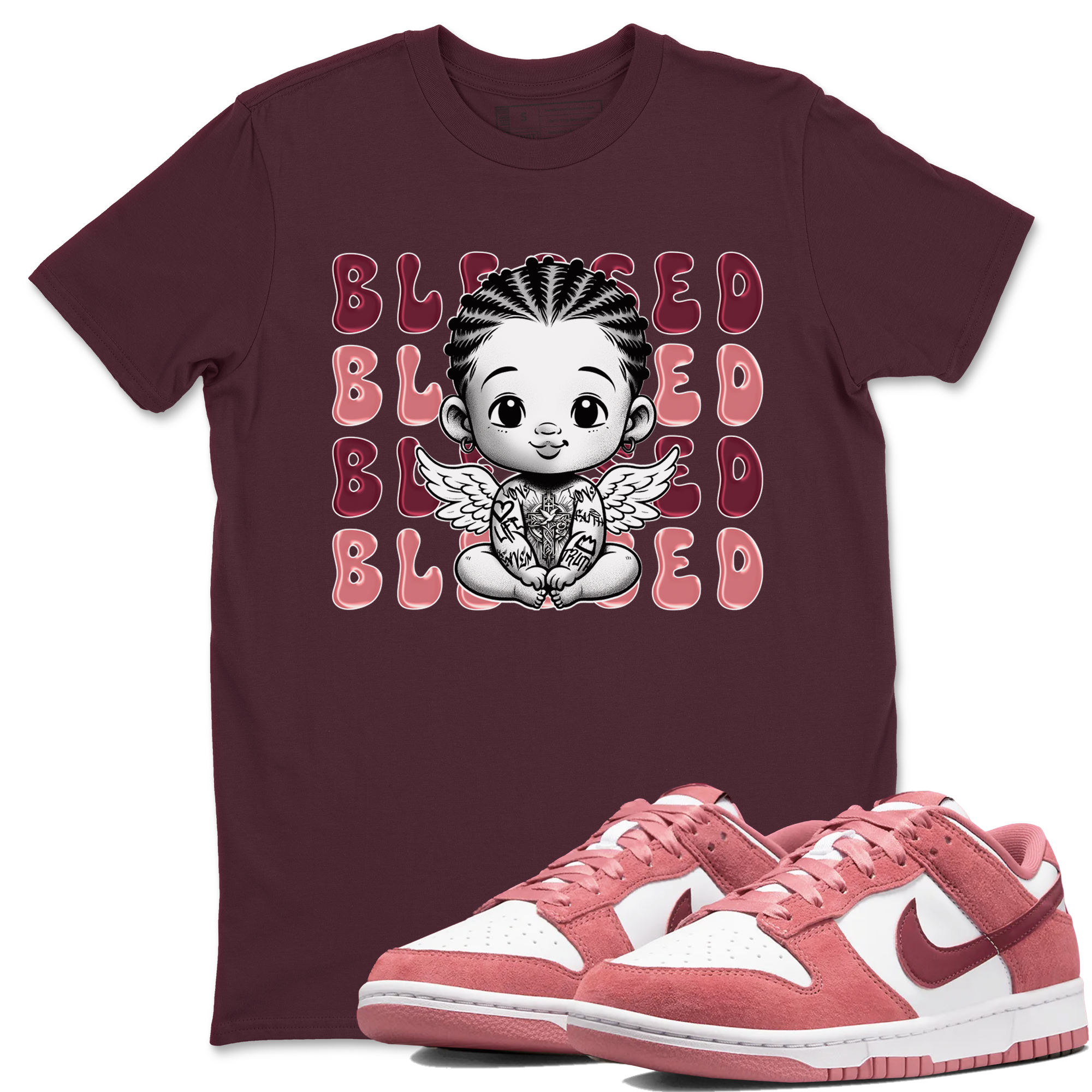 Blessed Baby snkmatch Tee - Dunk Valentines Day 2024