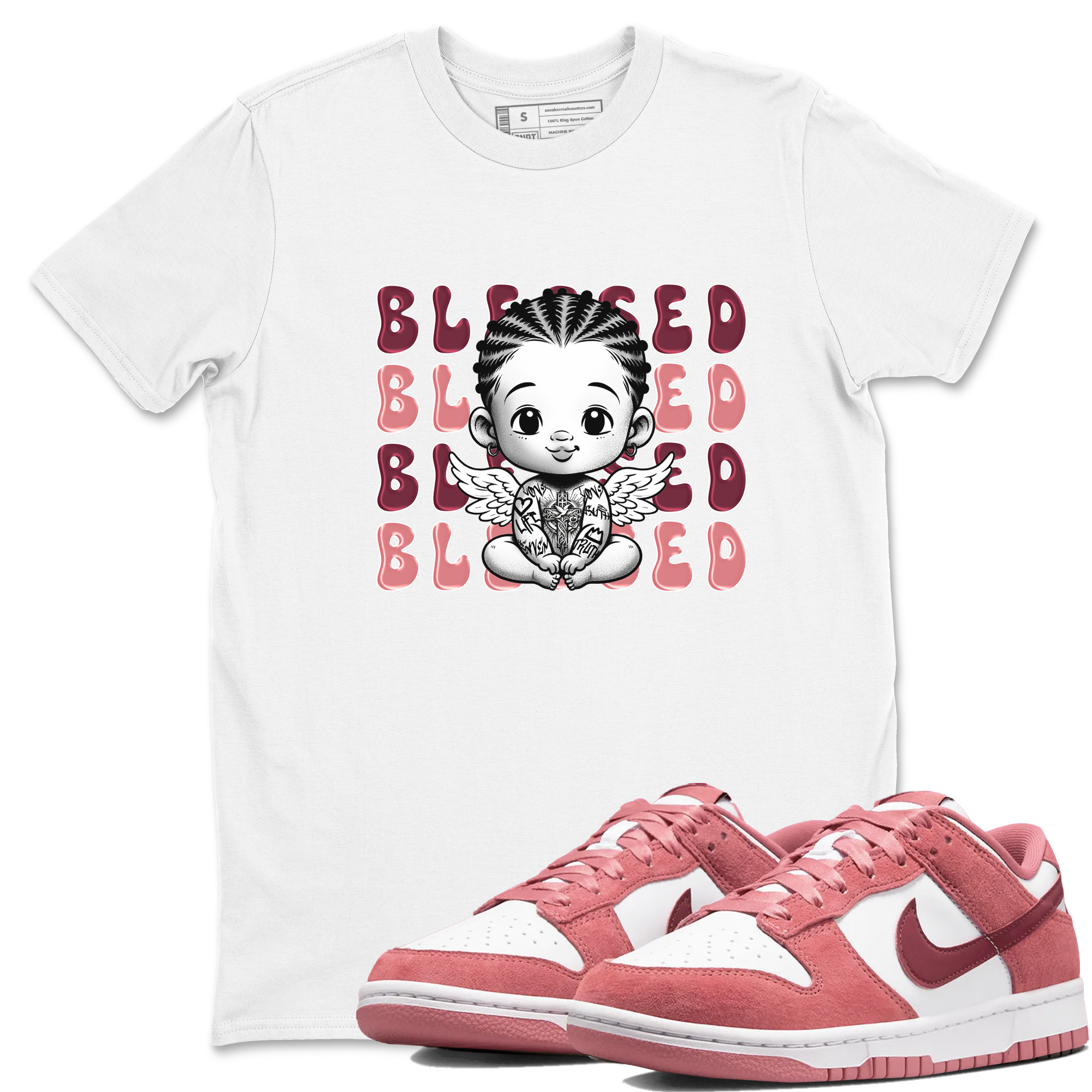 Blessed Baby snkmatch Tee - Dunk Valentines Day 2024