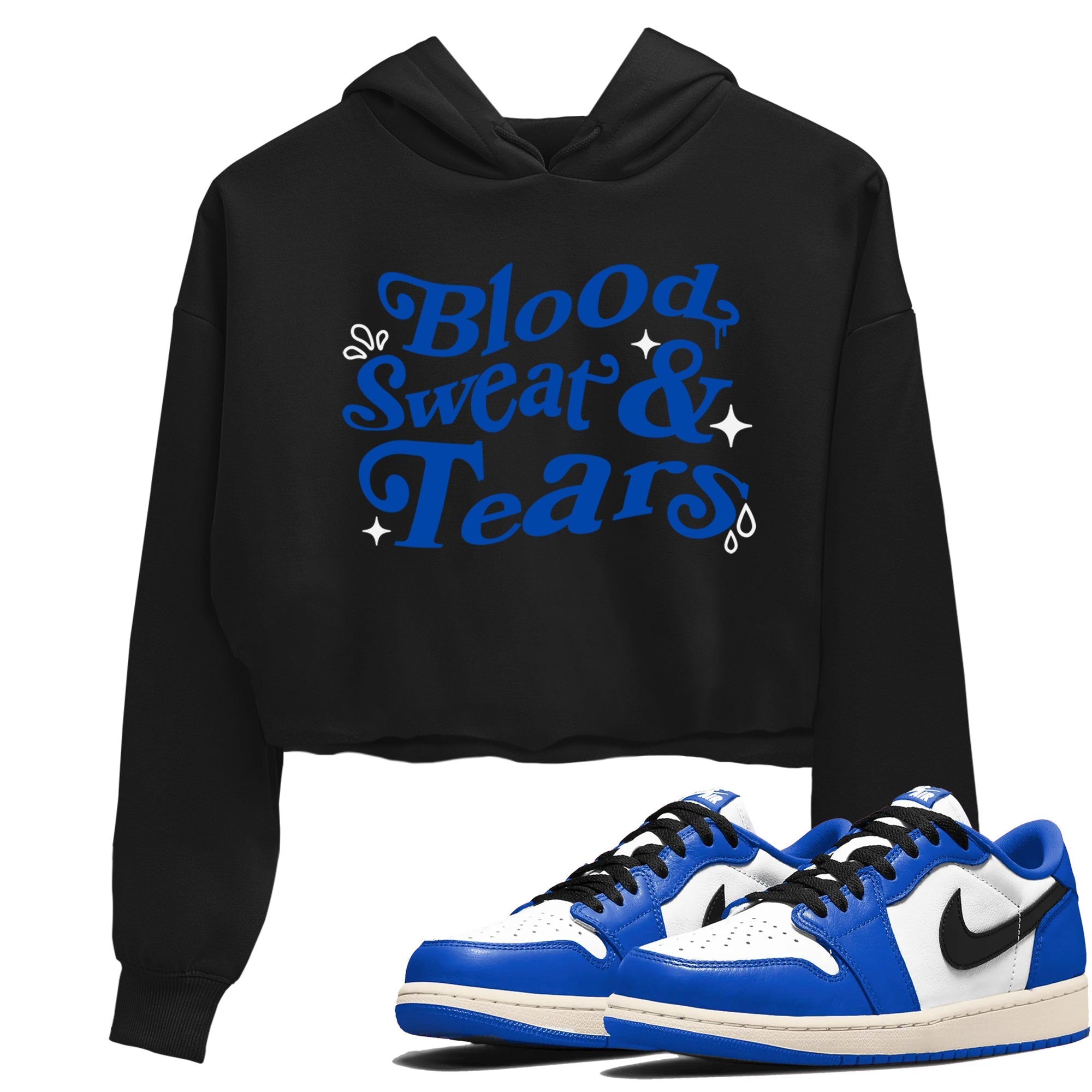 Blood Sweat Tears snkmatch Women's Top - Air Jordan 1 Game Royal
