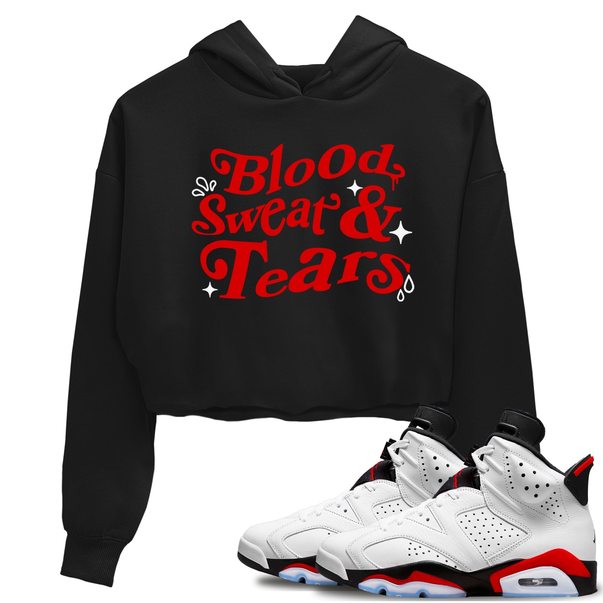 Blood Sweat Tears snkmatch Women's Top - Air Jordan 6 Fire Red