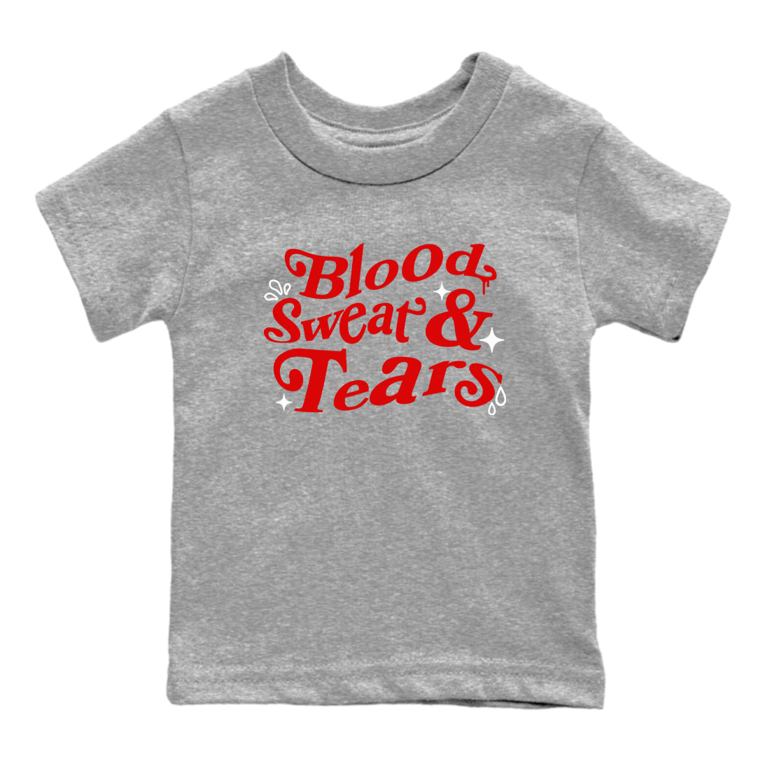 Blood Sweat Tears snkmatch Tees Kids - Air Jordan 6 Fire Red