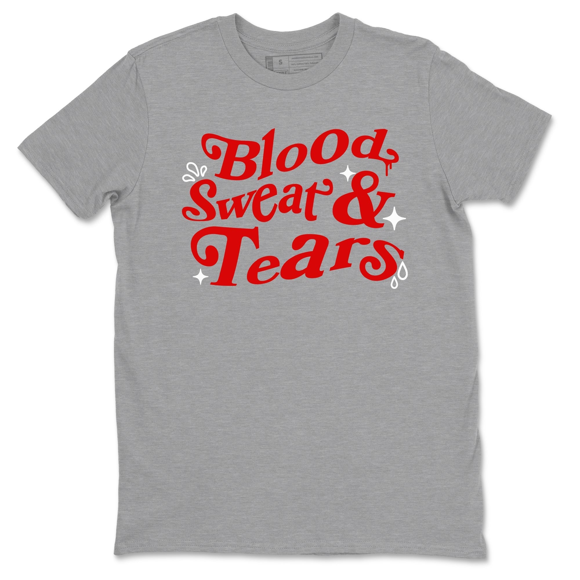 Blood Sweat Tears snkmatch Tees - Air Jordan 6 Fire Red