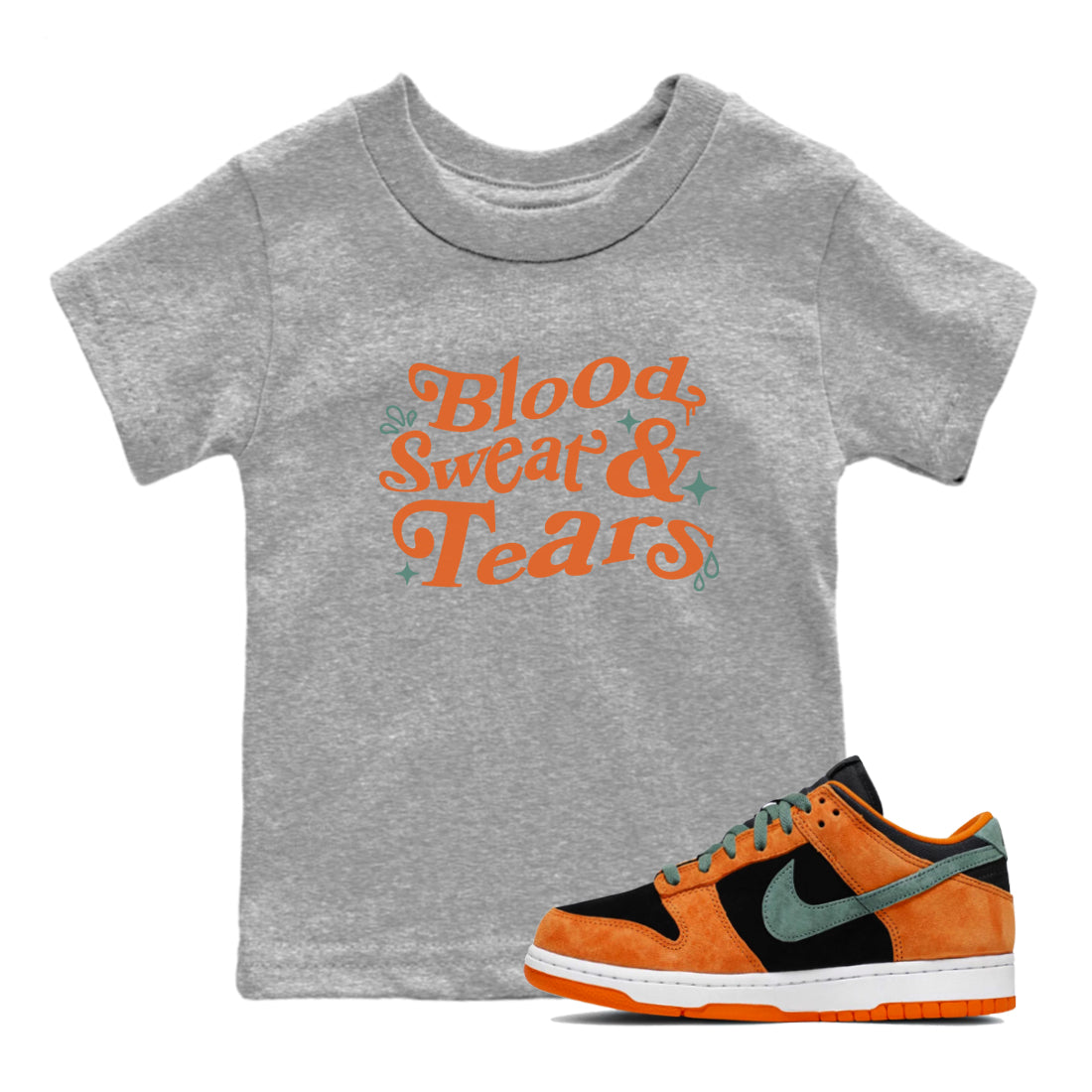 Blood Sweat Tears snkmatch Tees Kids - Dunk Ceramic