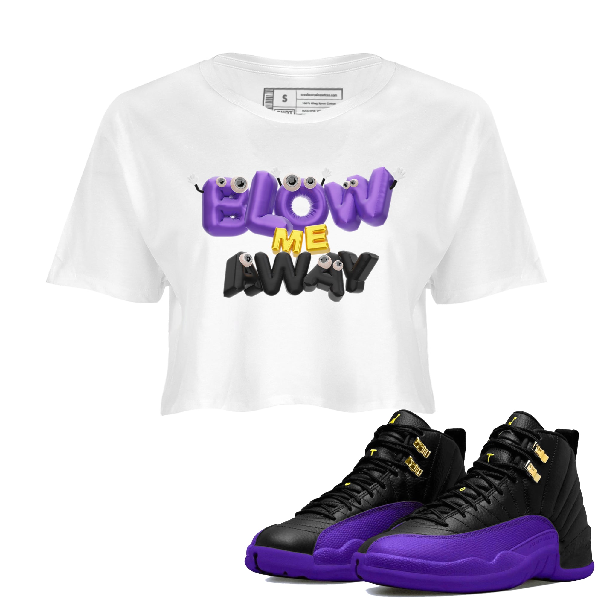 Blow Me Away snkmatch Women's Top - Air Jordan 12 Field Purple