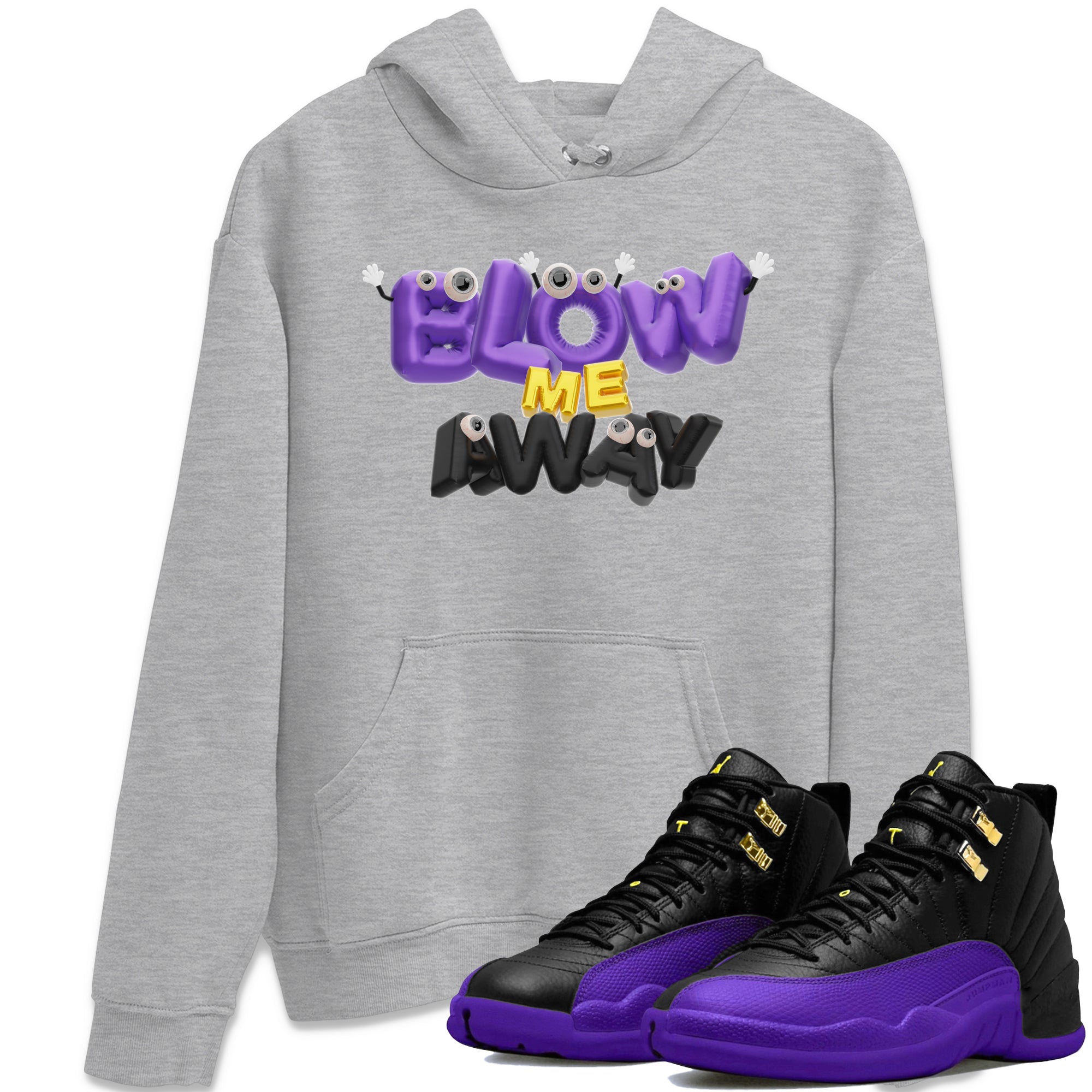 Blow Me Away snkmatch Tee - Air Jordan 12 Field Purple