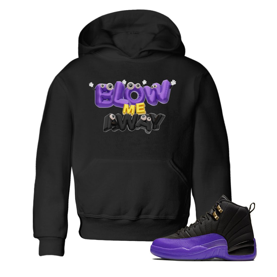 Blow Me Away snkmatch Tee Kids - Air Jordan 12 Field Purple