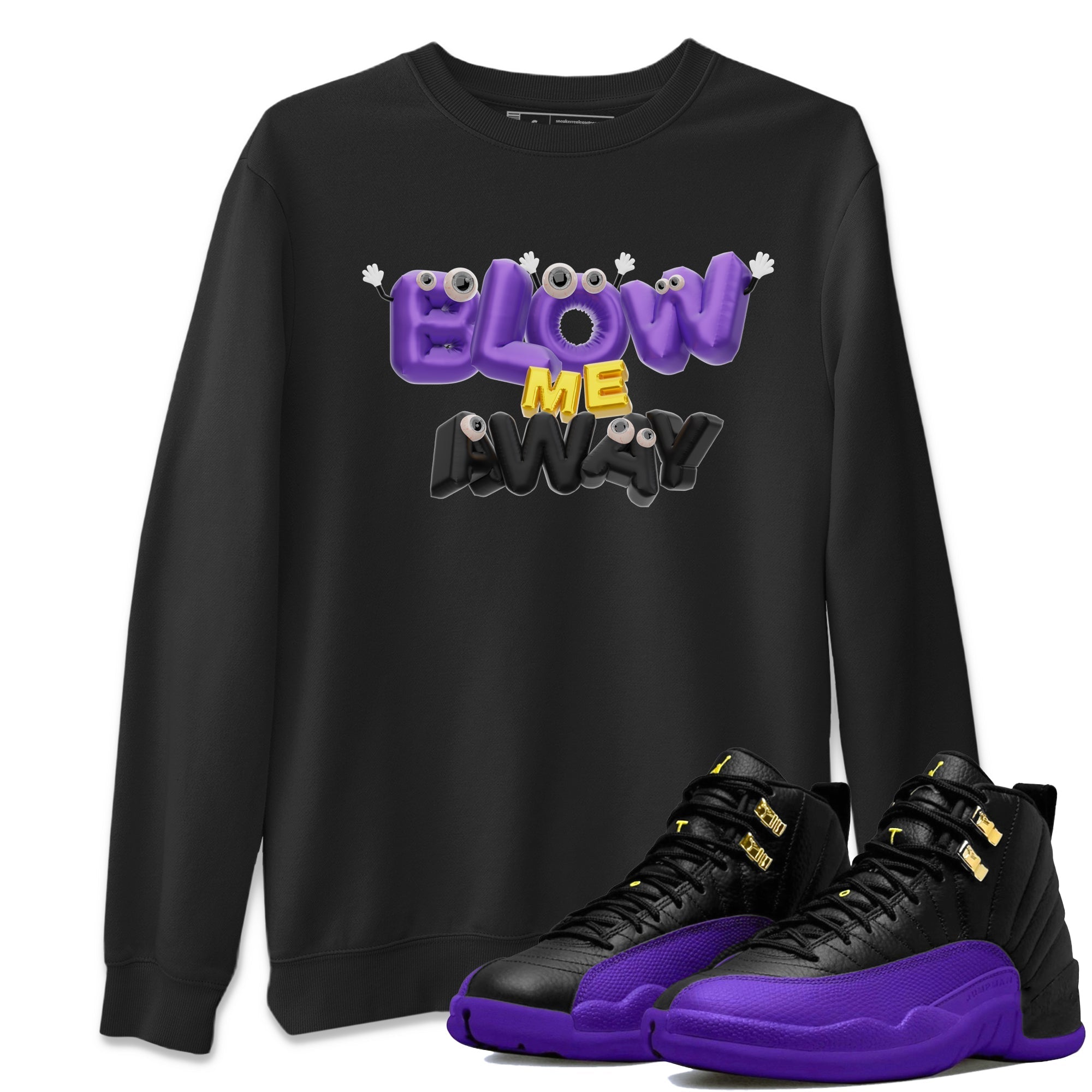 Blow Me Away snkmatch Tee - Air Jordan 12 Field Purple