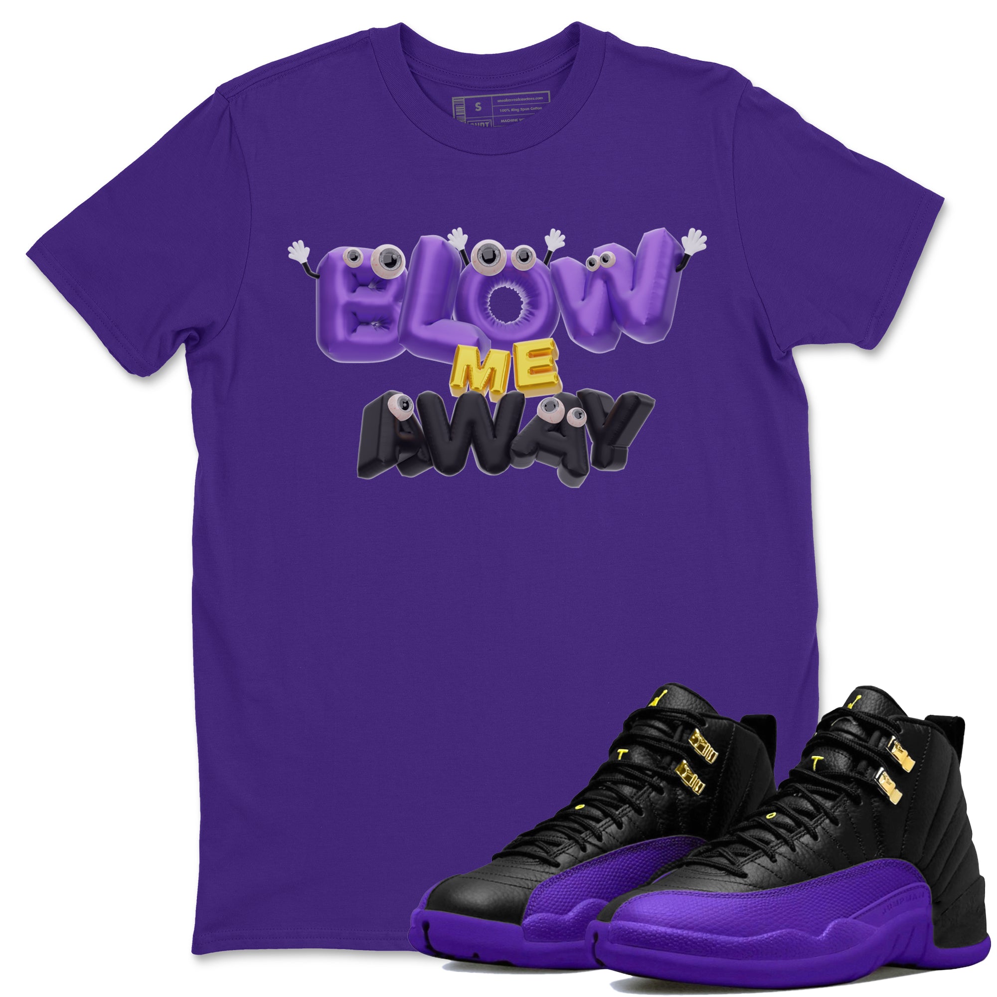 Blow Me Away snkmatch Tee - Air Jordan 12 Field Purple