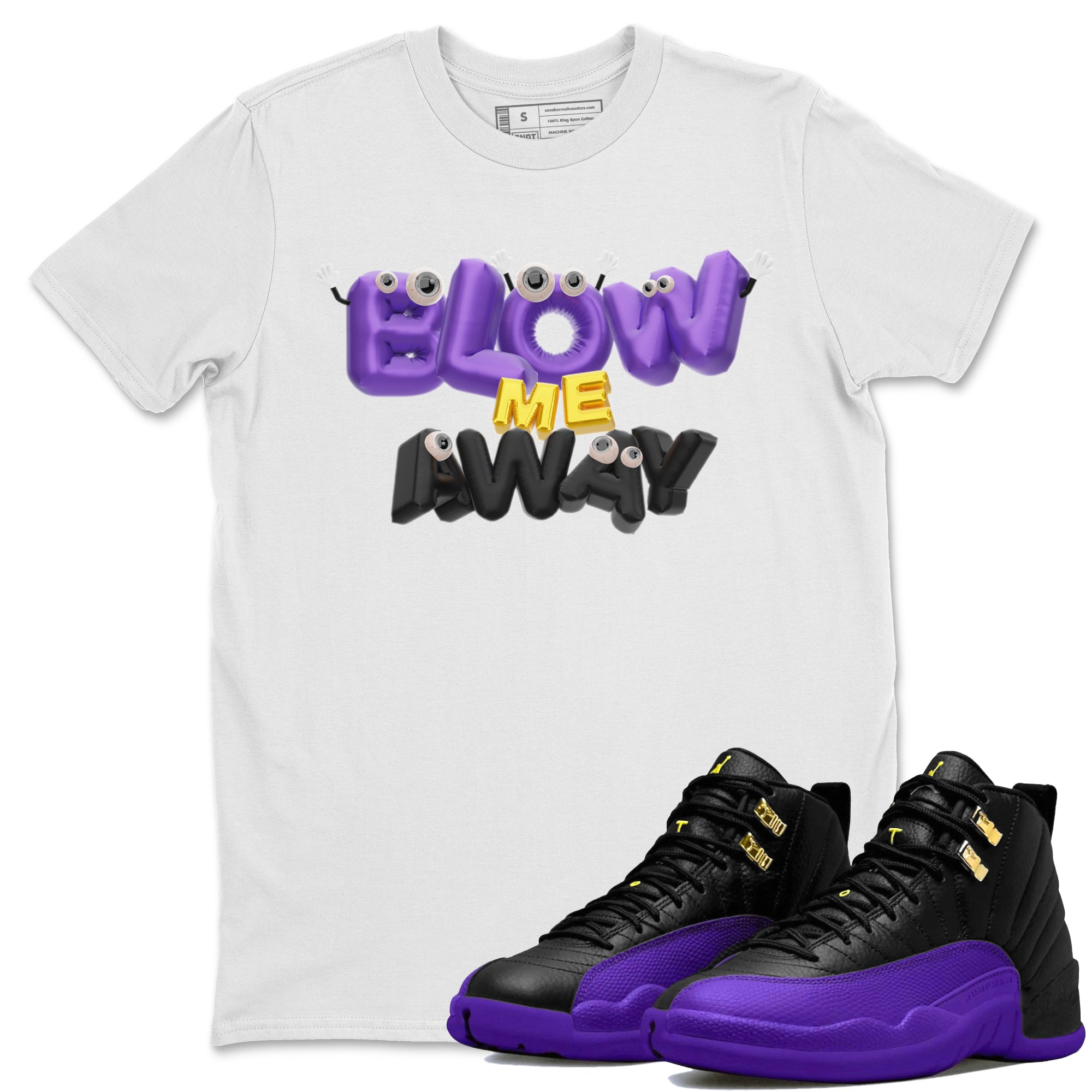Blow Me Away snkmatch Tee - Air Jordan 12 Field Purple
