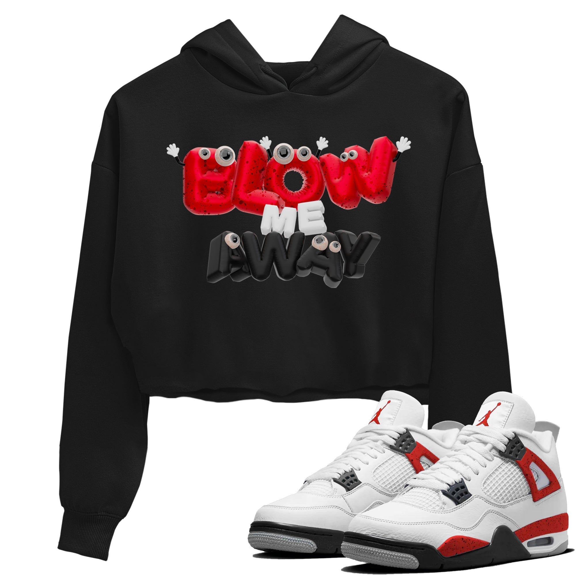 Blow Me Away snkmatch Women's Top - Air Jordan 4 Red Cement