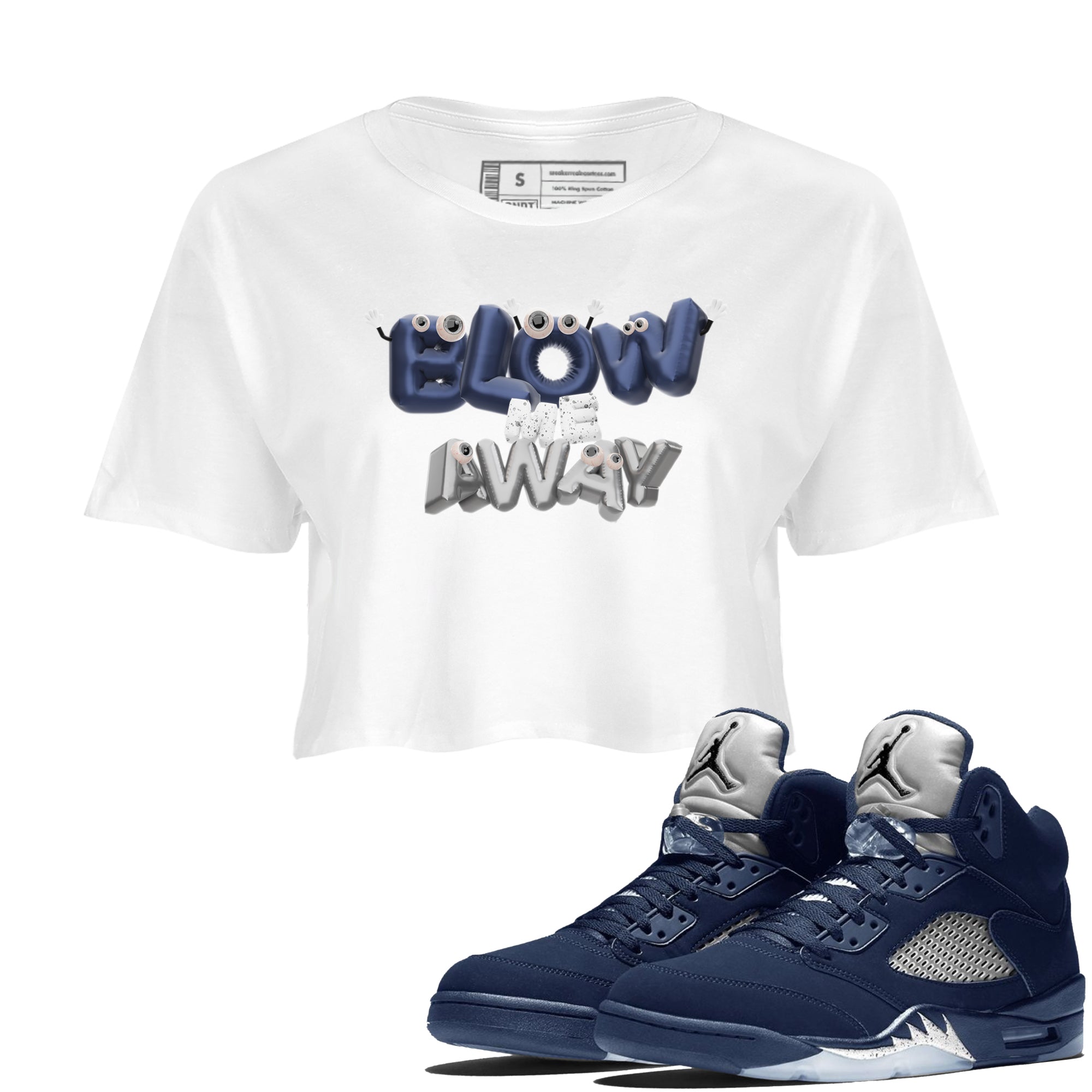 Blow Me Away snkmatch Women's Top - Air Jordan 5 Georgetown