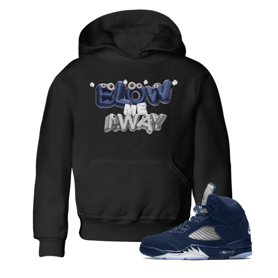 Blow Me Away snkmatch Tee Kids - Air Jordan 5 Georgetown