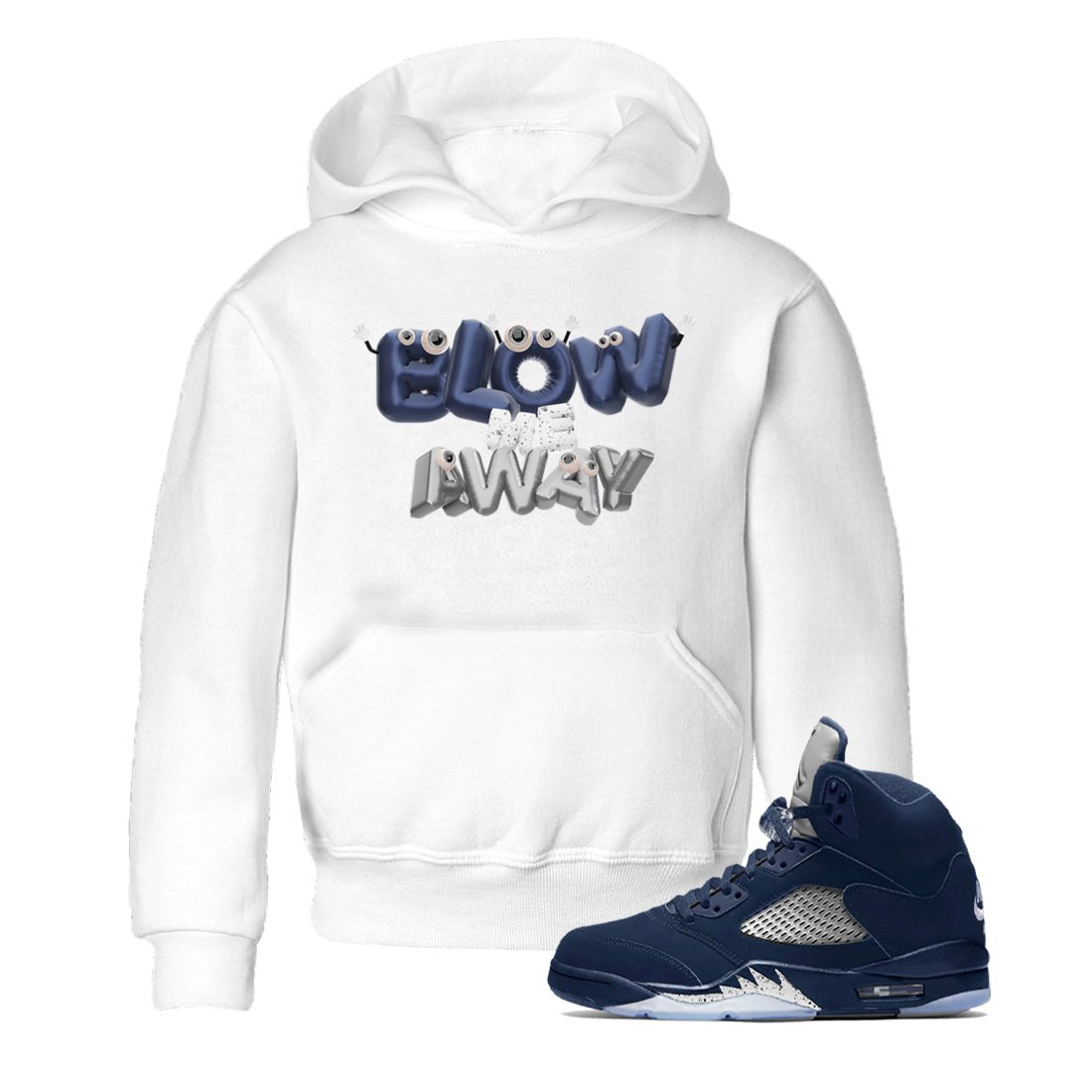 Blow Me Away snkmatch Tee Kids - Air Jordan 5 Georgetown