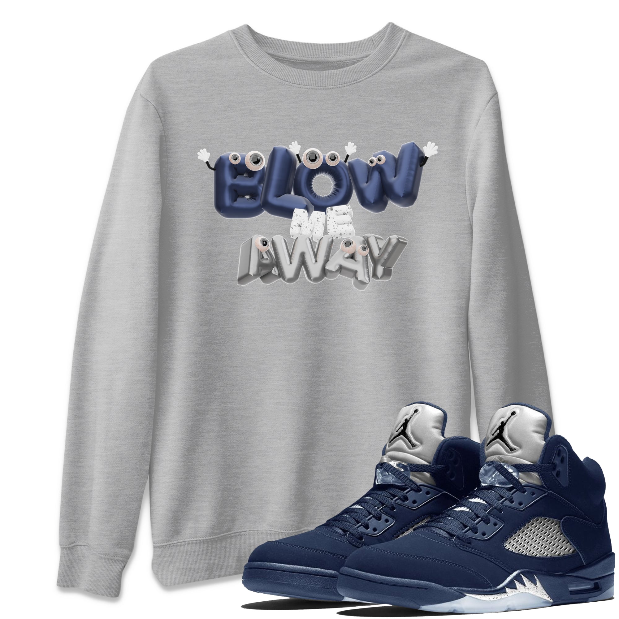 Blow Me Away snkmatch Tee - Air Jordan 5 Georgetown