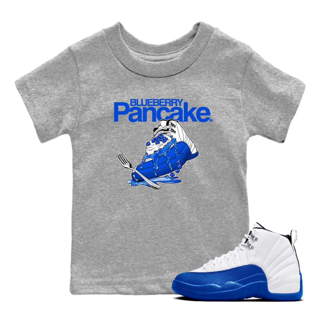 Blueberry Pancake snkmatch Tees Kids - Air Jordan 12 Blueberry