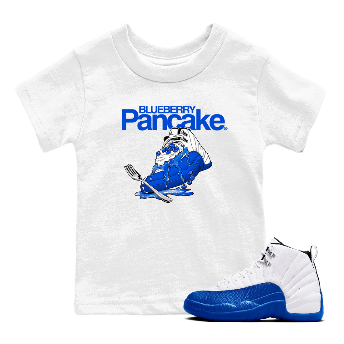 Blueberry Pancake snkmatch Tees Kids - Air Jordan 12 Blueberry