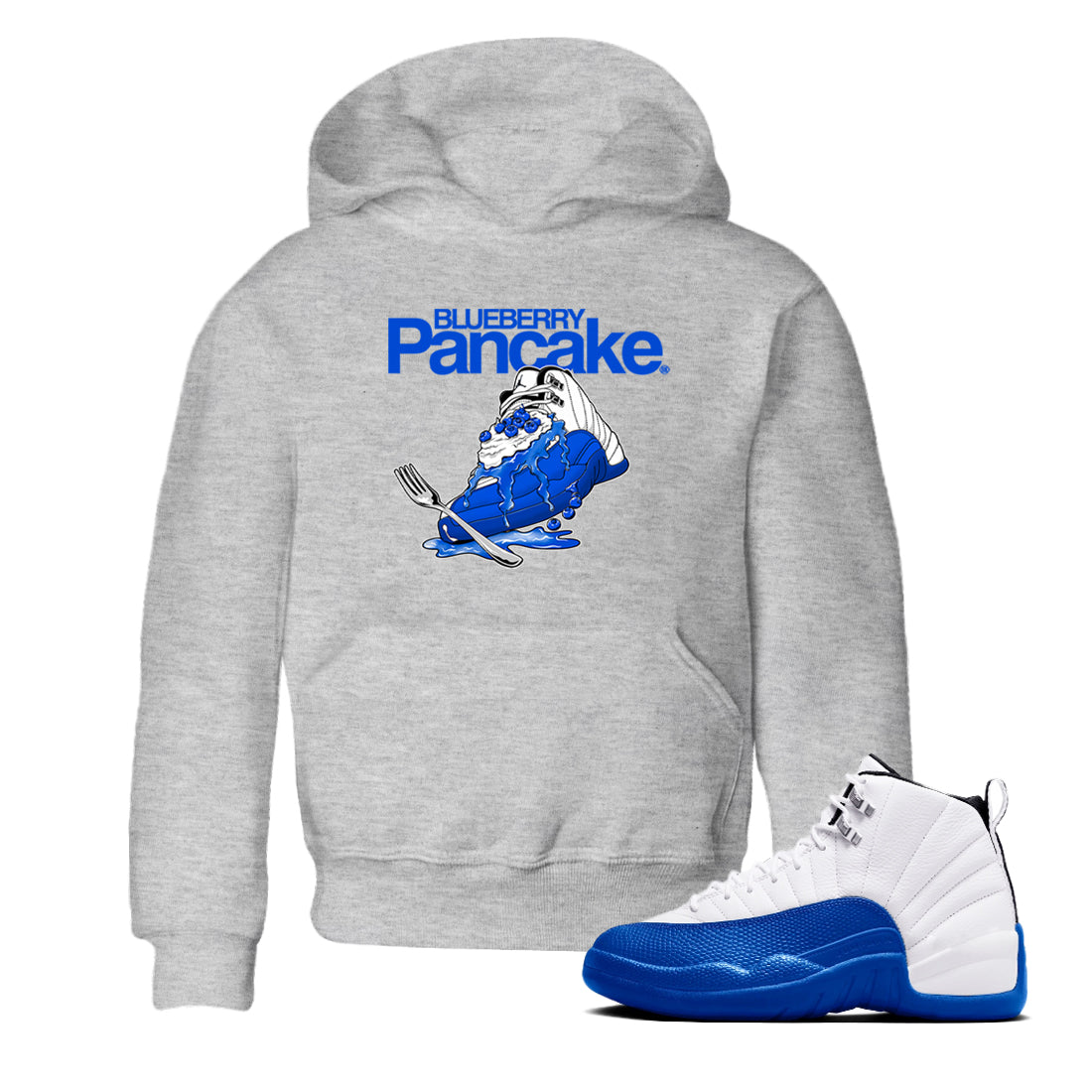 Blueberry Pancake snkmatch Tees Kids - Air Jordan 12 Blueberry