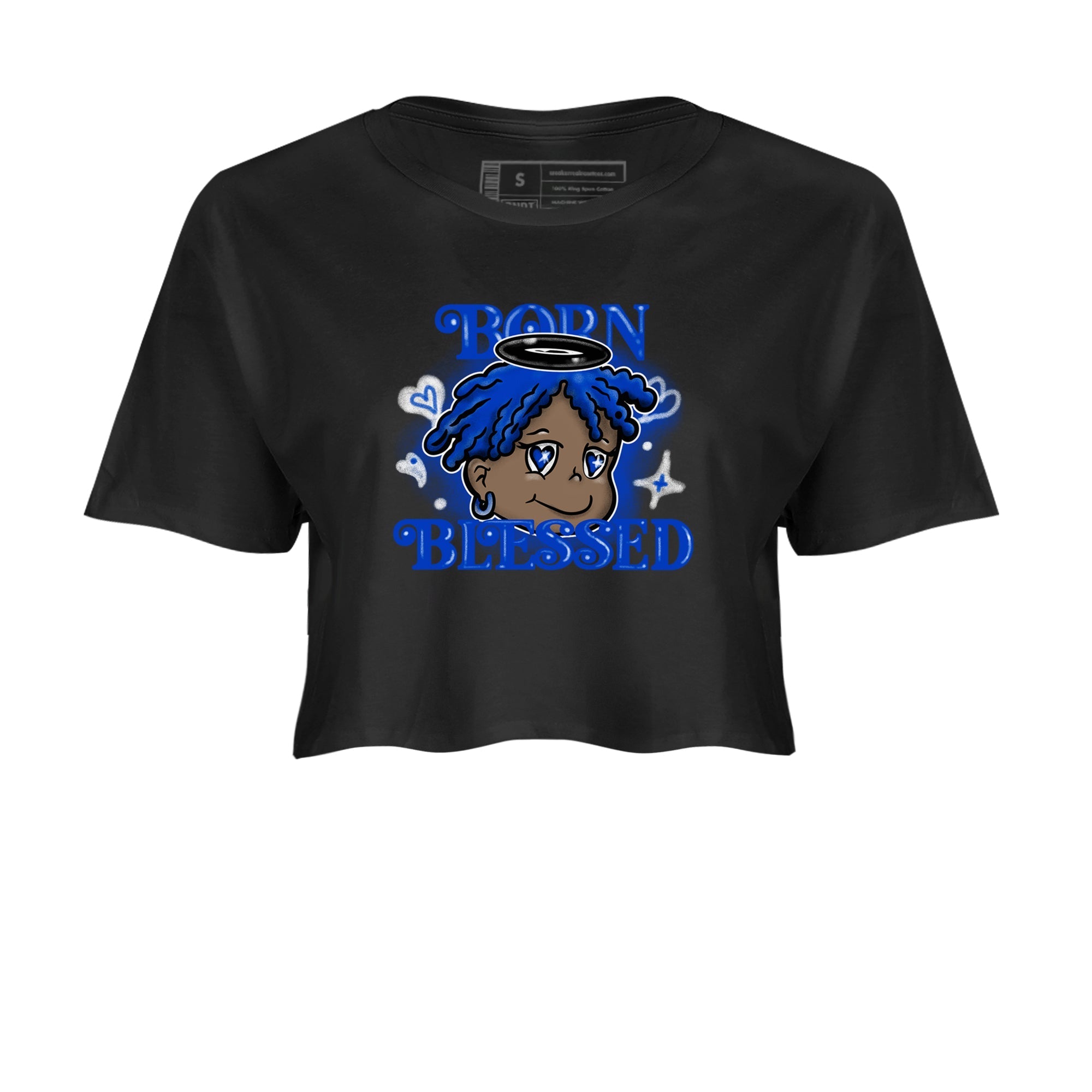 Born Blessed snkmatch Women's Top - Air Foamposite One Royal