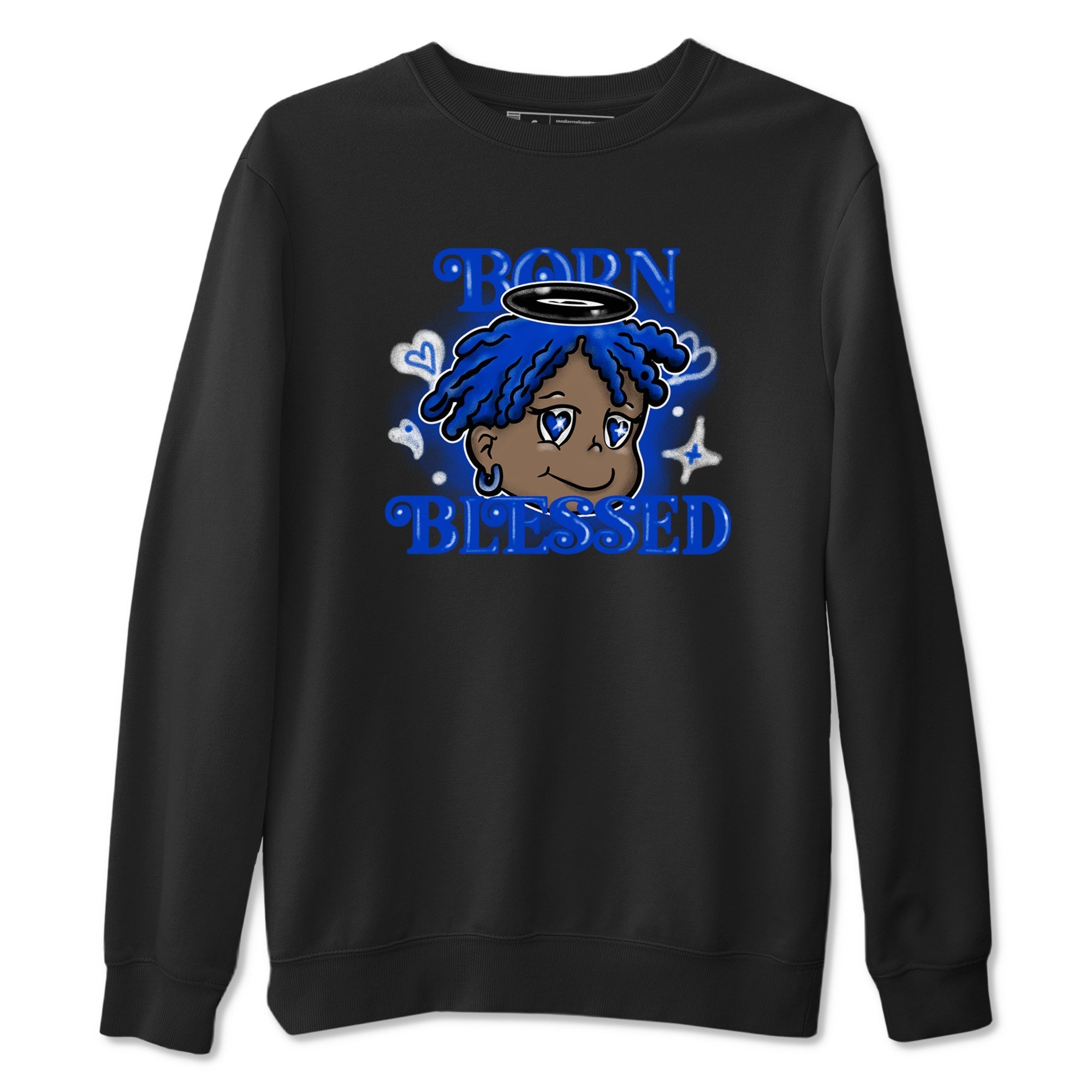 Born Blessed snkmatch Tees - Air Foamposite One Royal