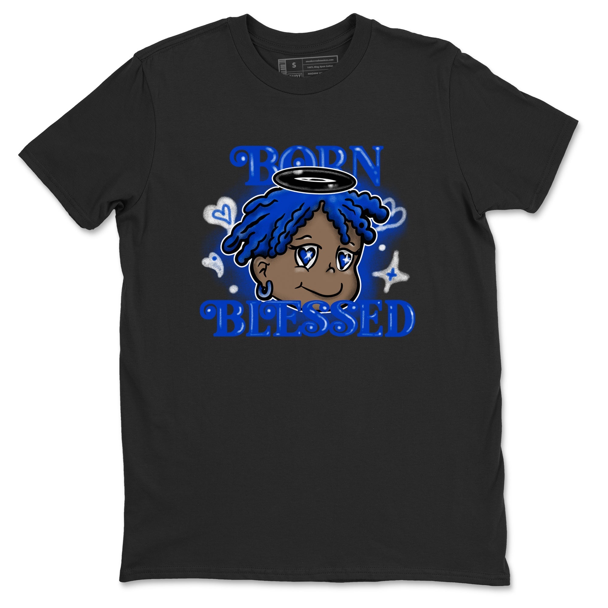 Born Blessed snkmatch Tees - Air Foamposite One Royal
