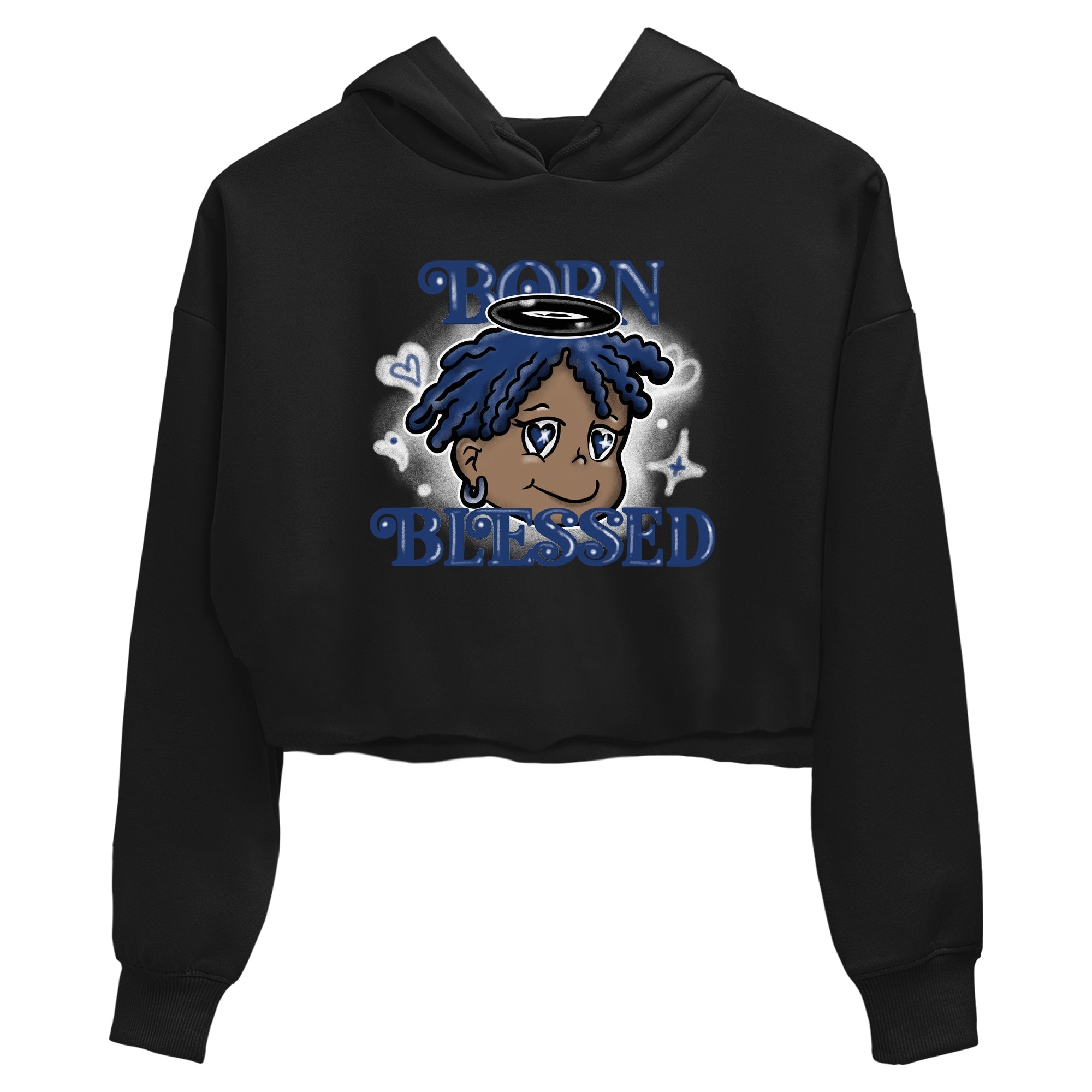 Born Blessed snkmatch Women's Top - Air Jordan 1 Midnight Navy