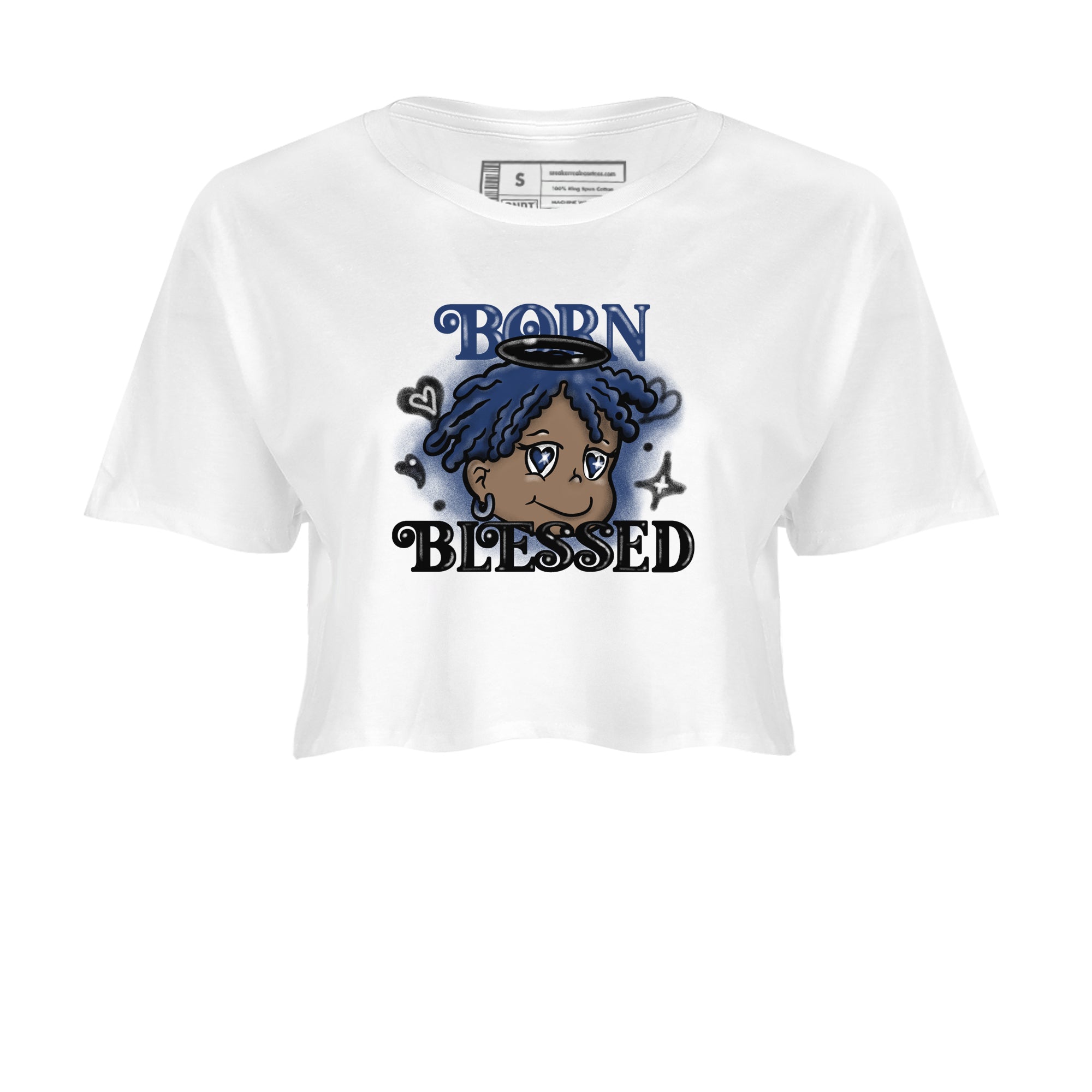 Born Blessed snkmatch Women's Top - Air Jordan 1 Midnight Navy