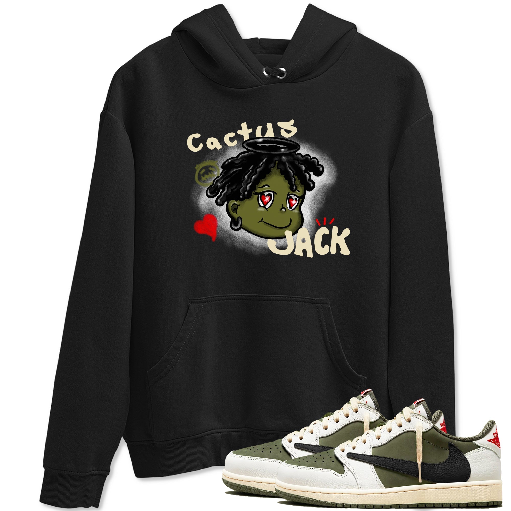 Born Blessed snkmatch Tees - Air Jordan 1 Travis Scott Medium Olive