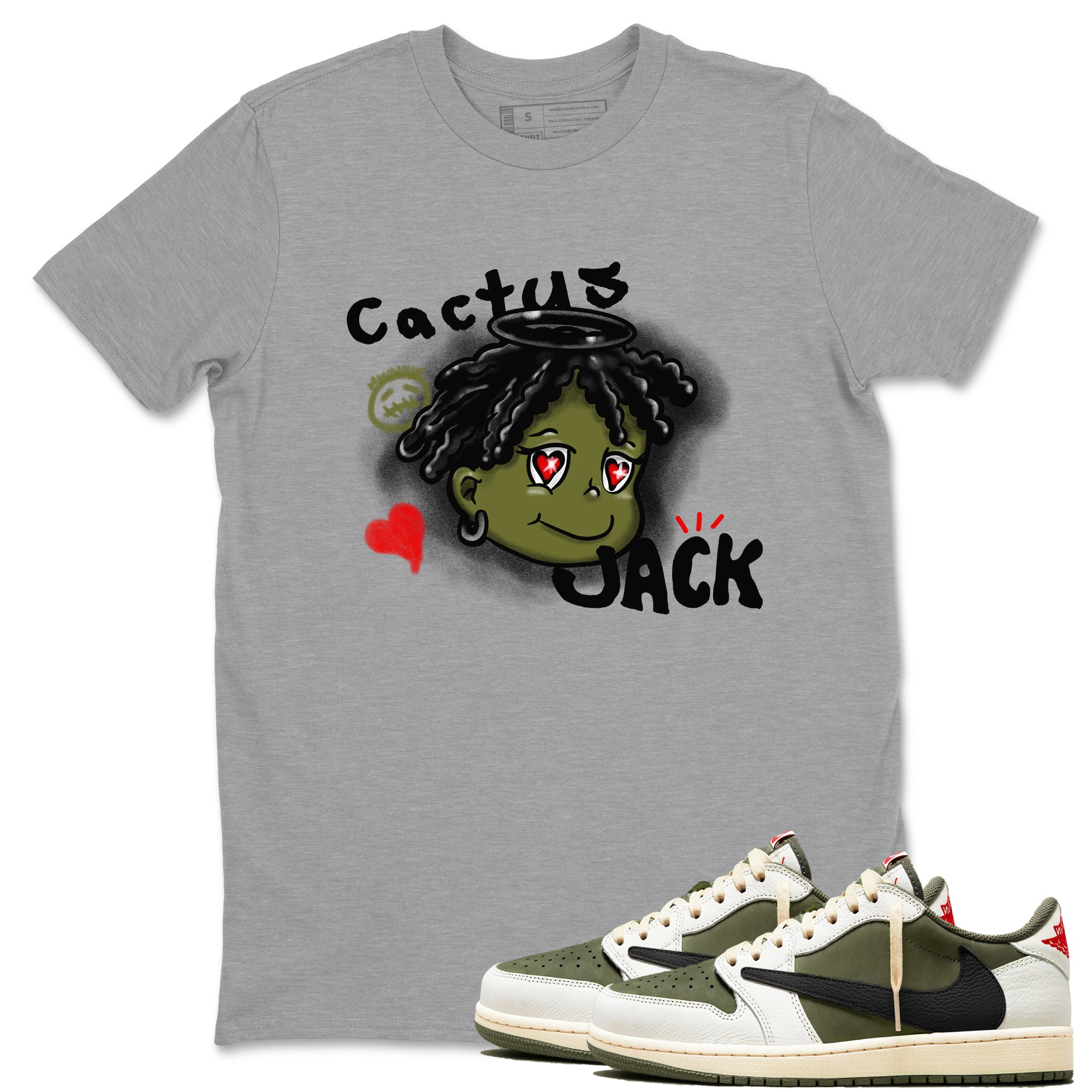 Born Blessed snkmatch Tees - Air Jordan 1 Travis Scott Medium Olive