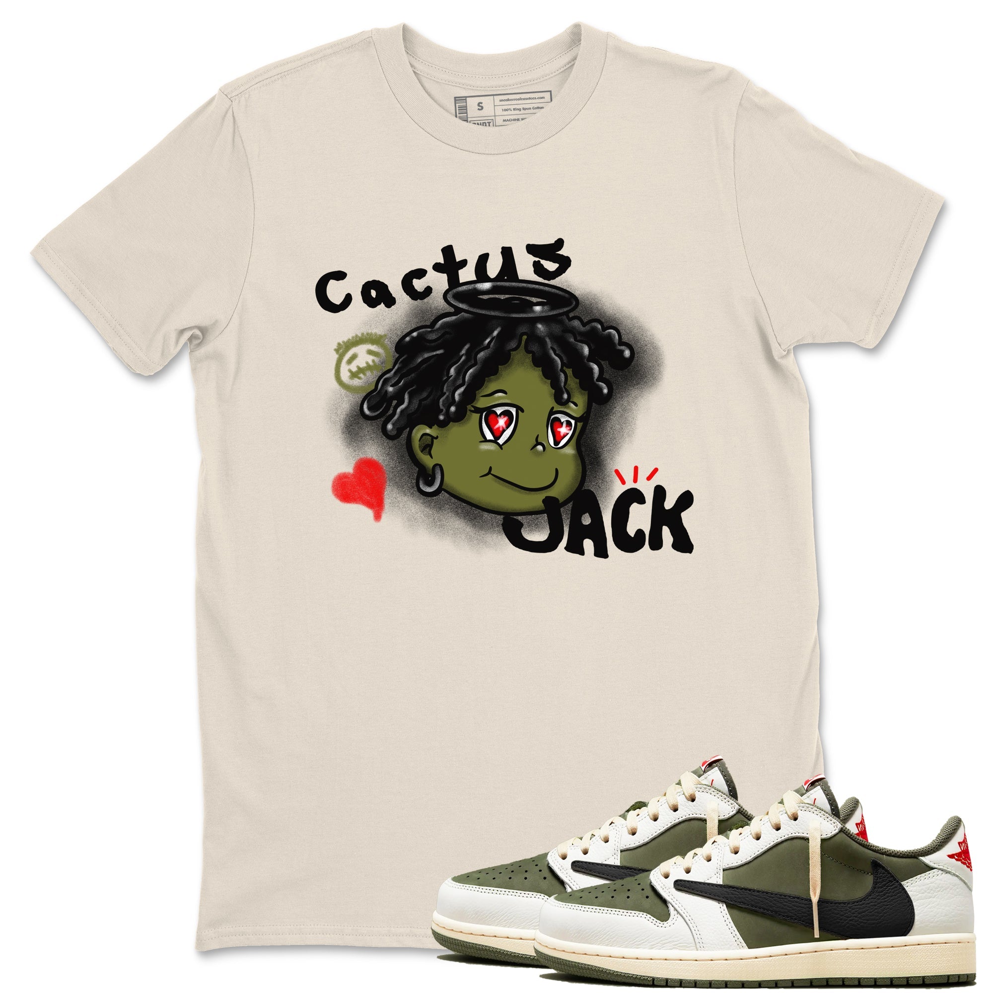Born Blessed snkmatch Tees - Air Jordan 1 Travis Scott Medium Olive