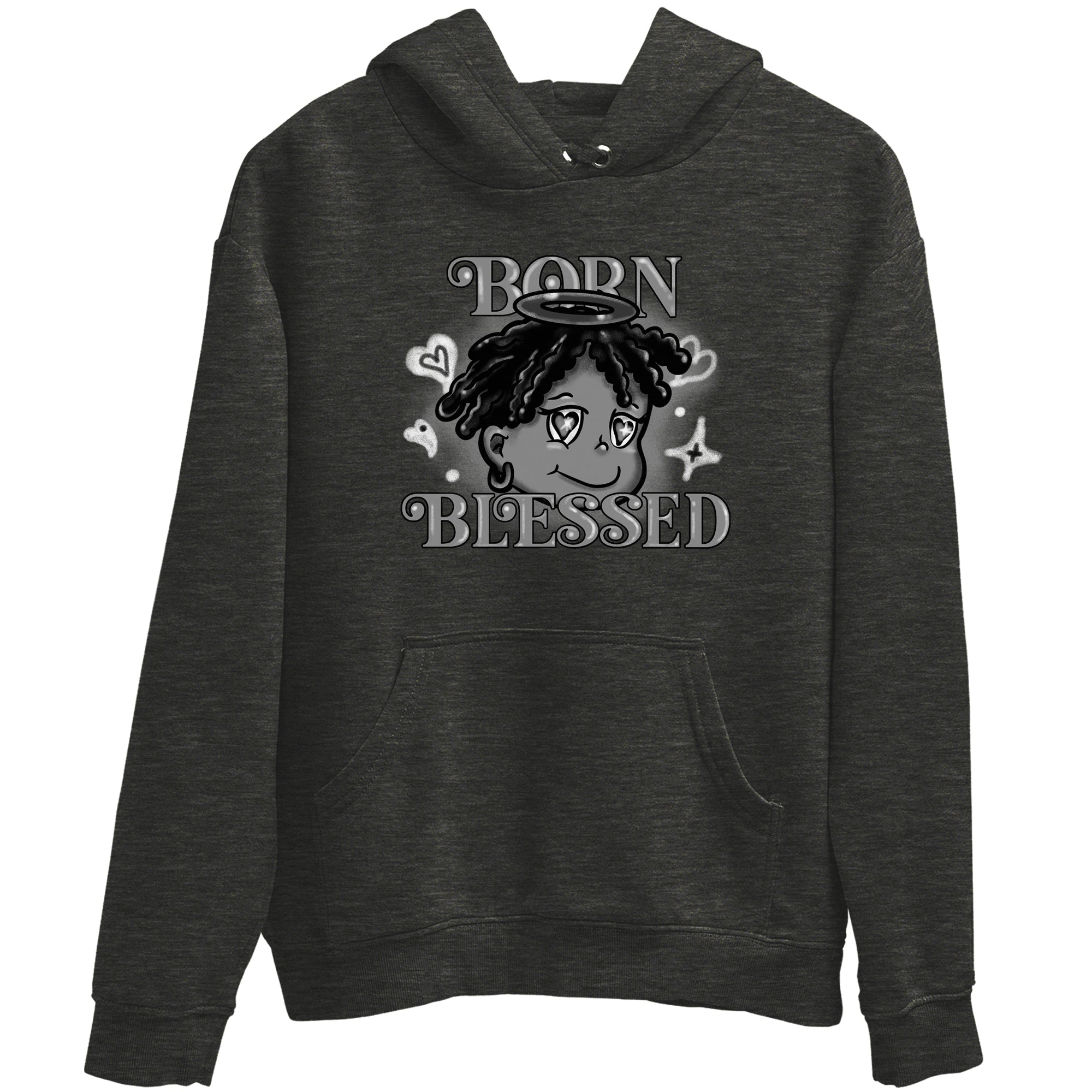 Born Blessed snkmatch Tees - Air Jordan 12 Black Wolf Grey