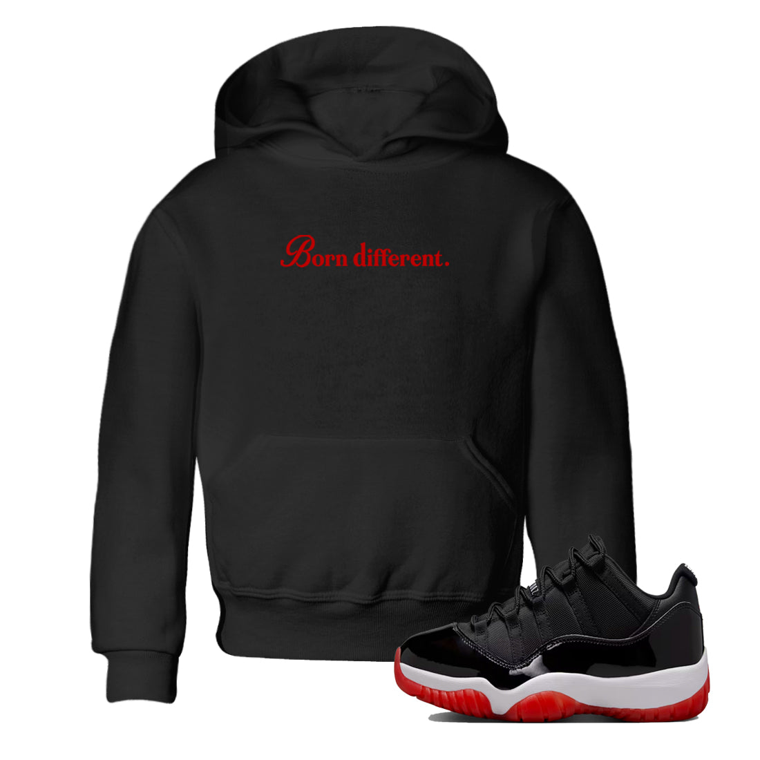 Born Different snkmatch Tees Kids - Air Jordan 11 Bred