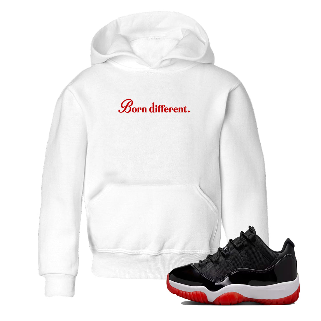 Born Different snkmatch Tees Kids - Air Jordan 11 Bred