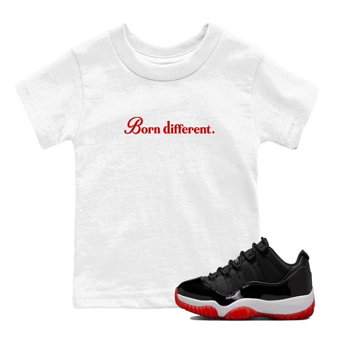 Born Different snkmatch Tees Kids - Air Jordan 11 Bred